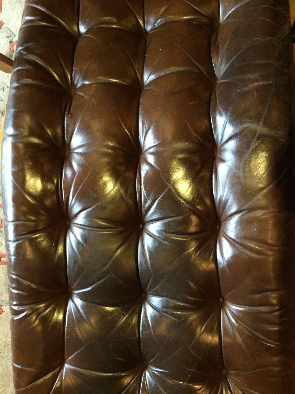 Sam Larsson Fenix Chair DUX Mid-Century Chaise Longue Leather, 1970s 2