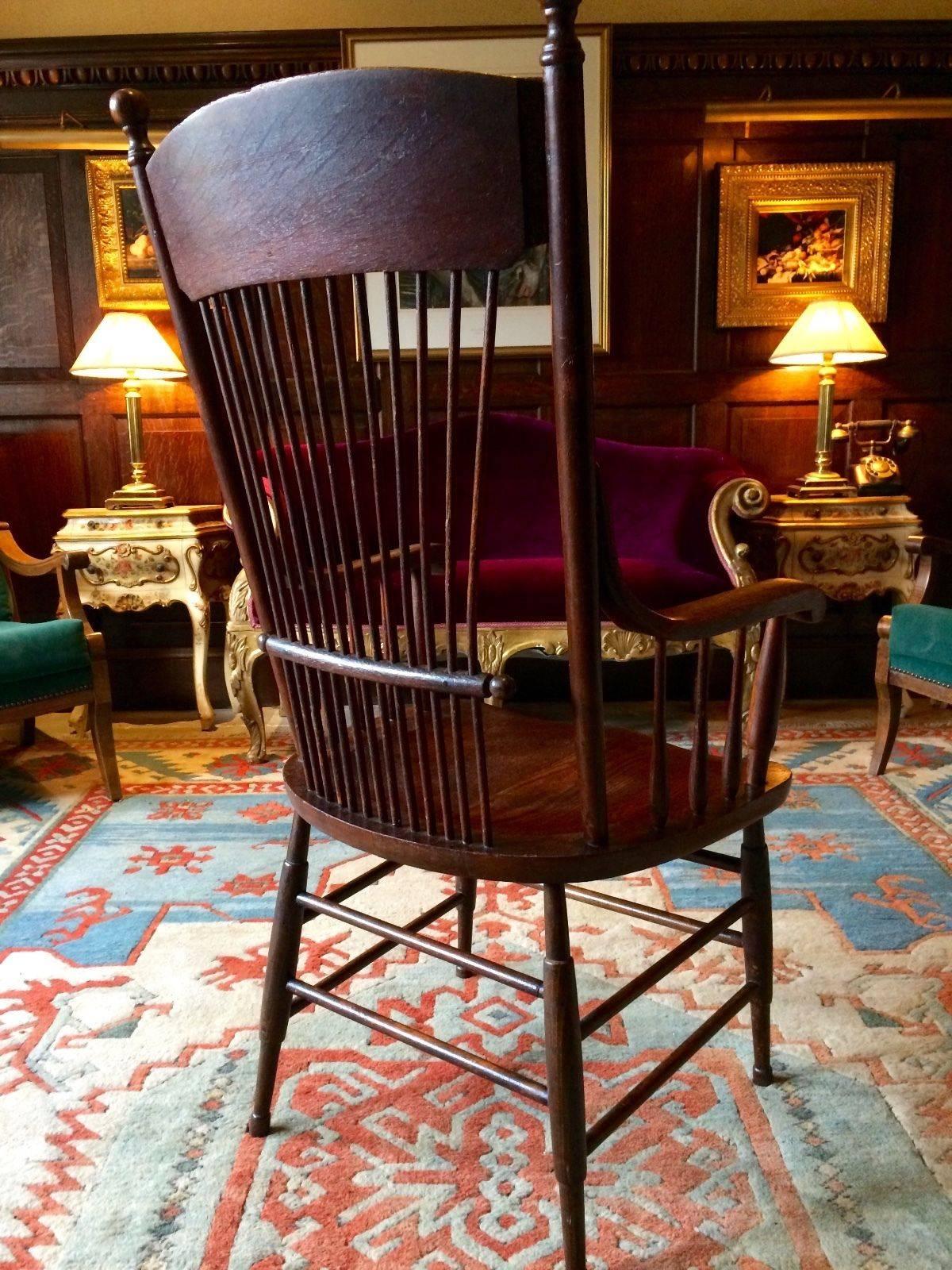 antique spindle chair