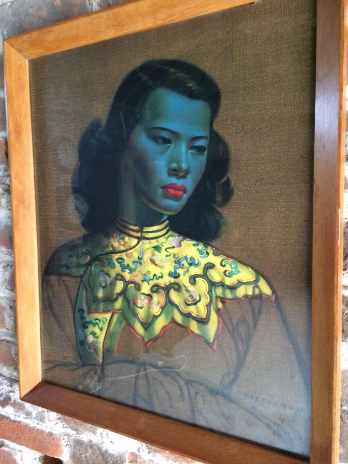 green chinese lady