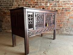 Early 19th Century Heavily Carved Sideboard Gothic Pugin Style