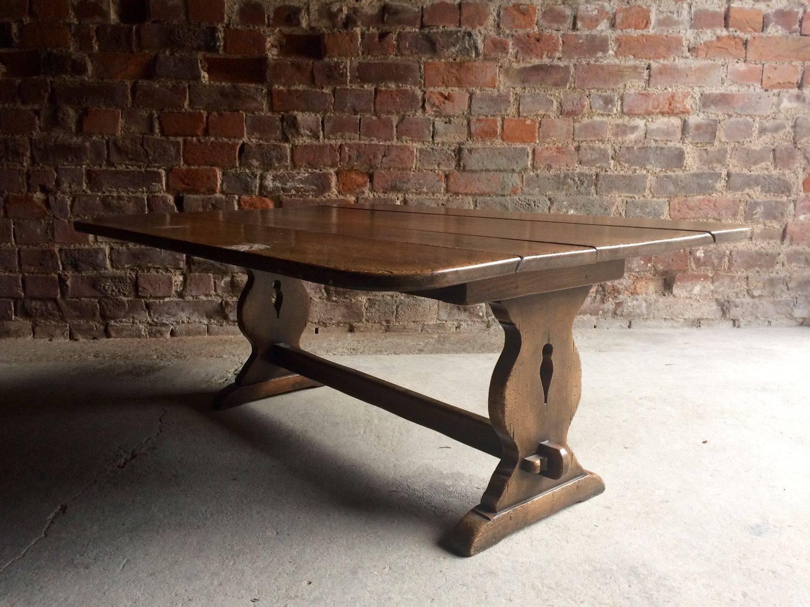 Table Rustic Cottage Solid Oak, 19th Century 2