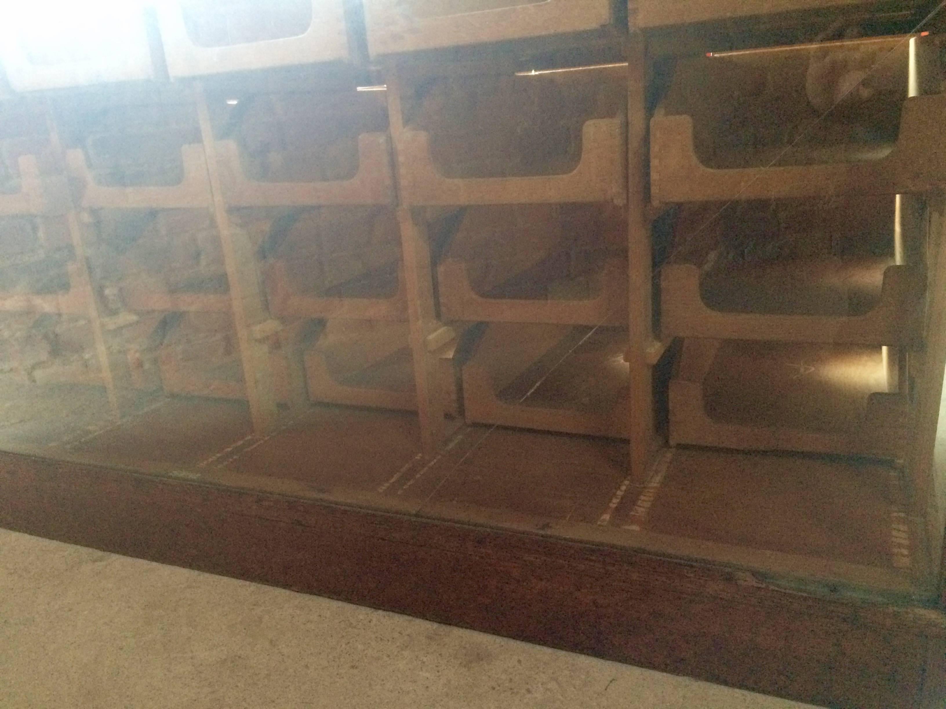 English Mid-Century Haberdashery Shop Counter Chest of Drawers Dresser Industrial Oak