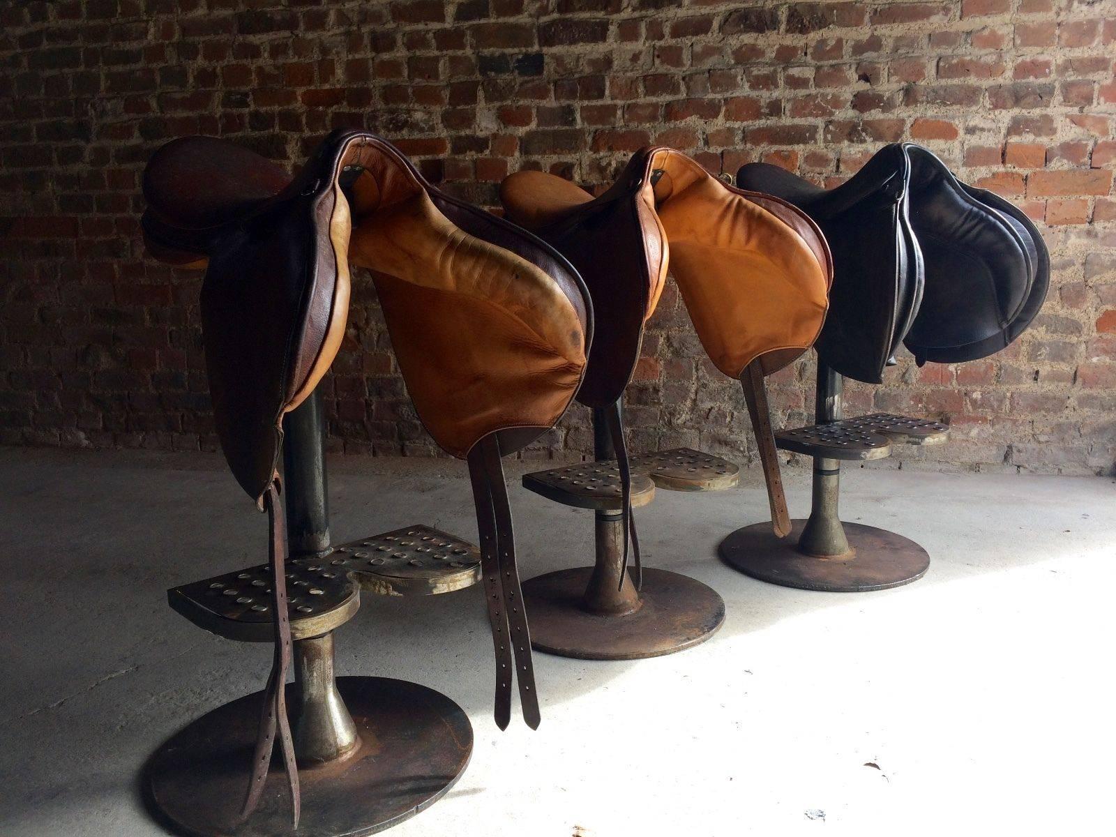 horse saddle bar stools