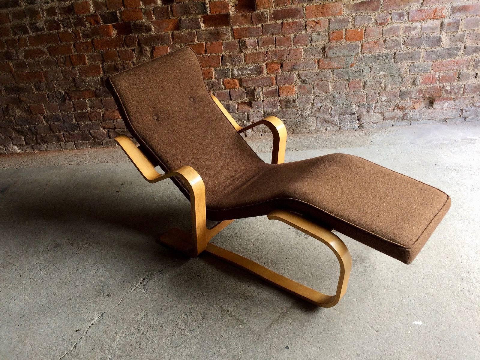 Marcel Breuer Long Chair Chaise Longue Mid-Century, 1970s Bauhaus No. 2 1