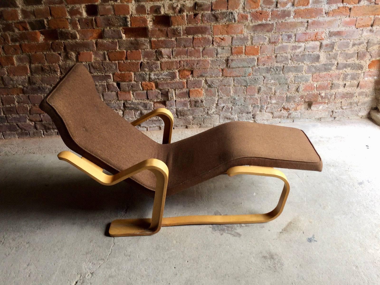 Marcel Breuer Long Chair Chaise Longue Mid-Century, 1970s Bauhaus No. 2 2