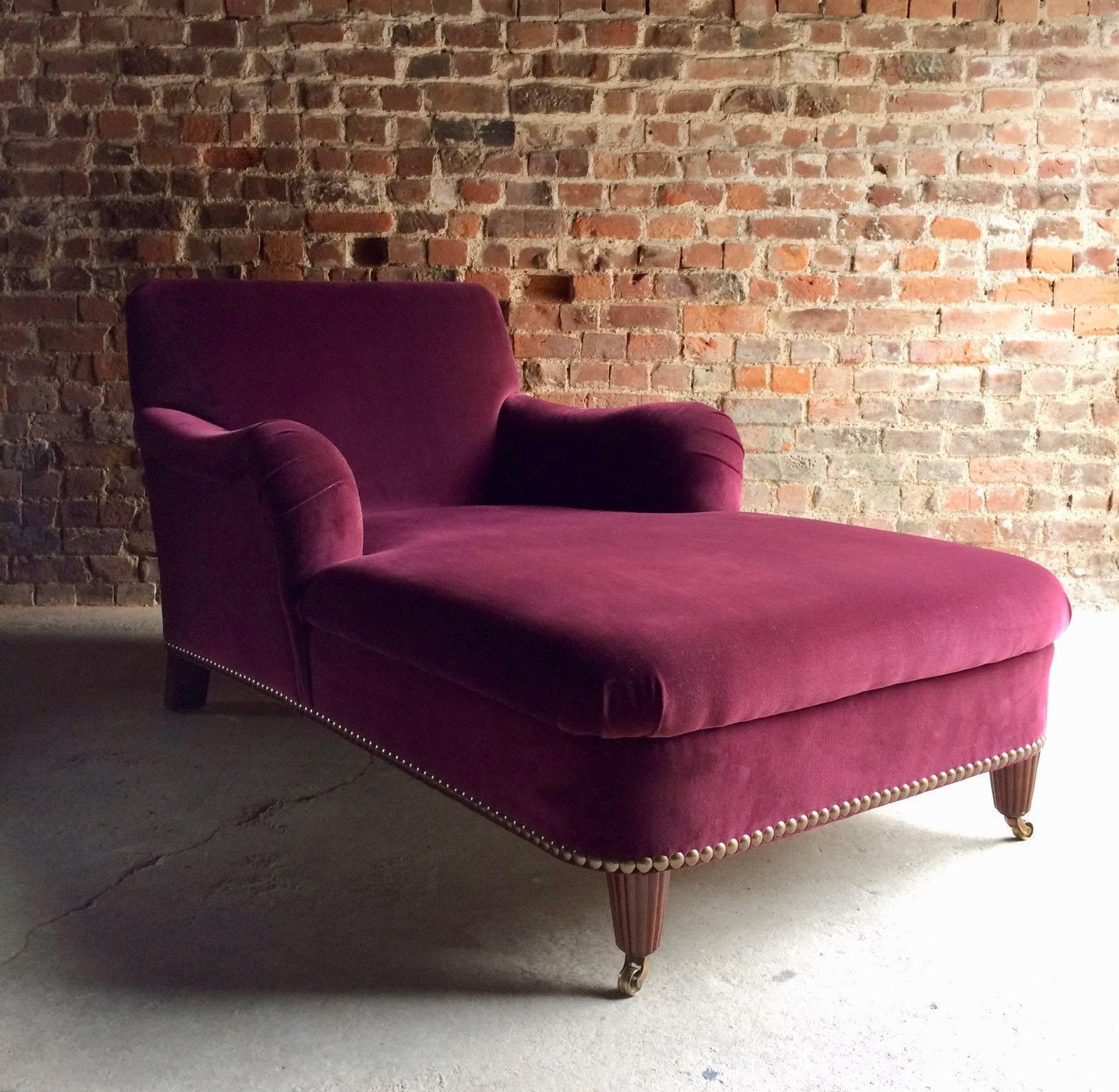 20th Century Ralph Lauren Chaise Longue Sofa Armchair Loveseat Original Velvet