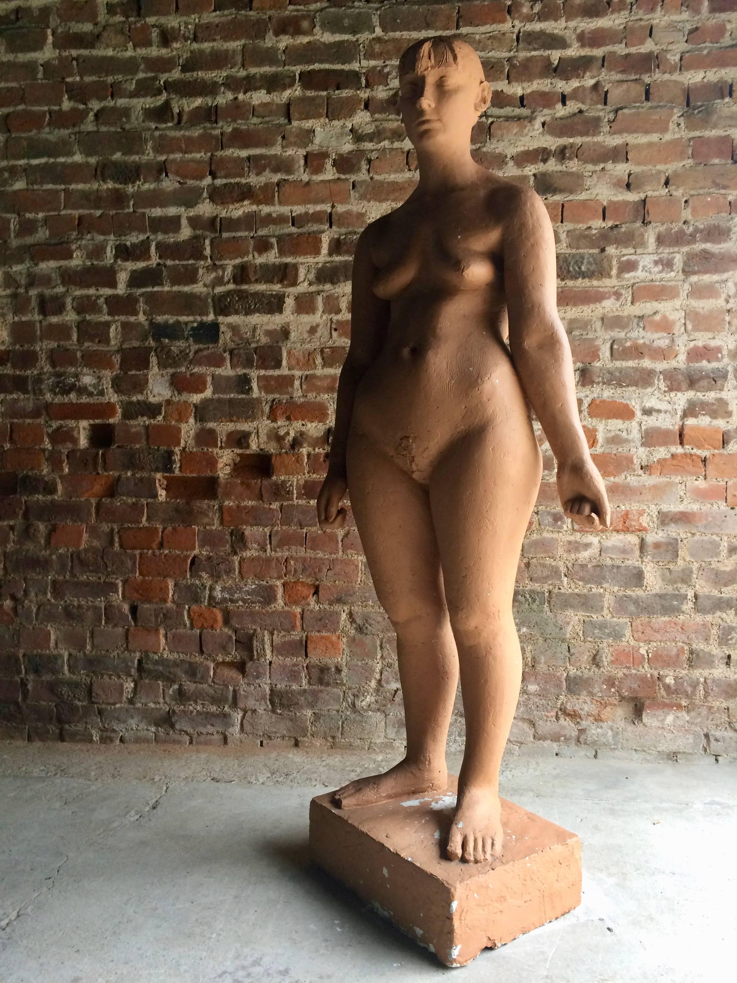 English Lifesize Female Nude Sculpture by Karin Jonzen British Artist