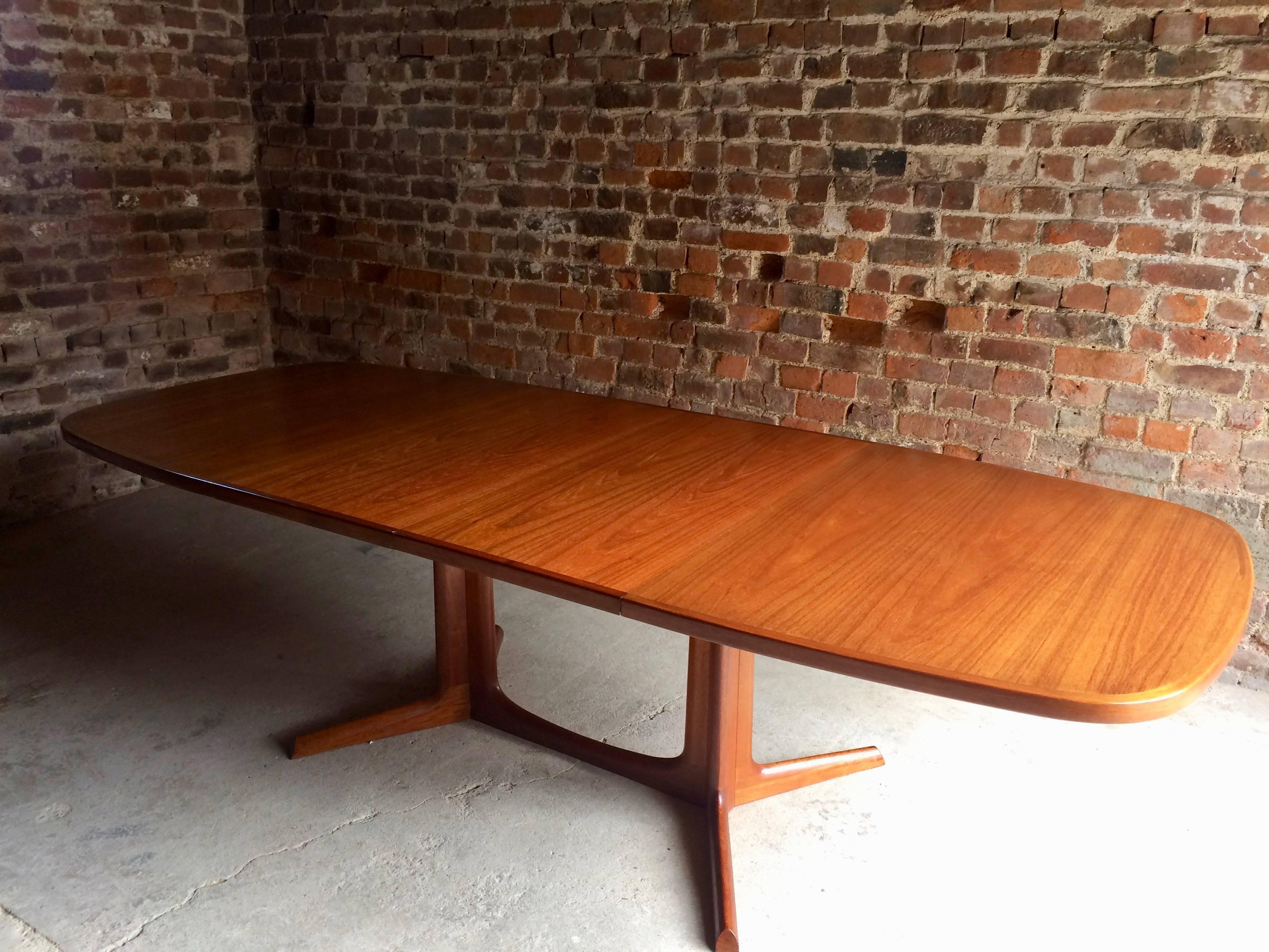 Niels Kofoed for Koefoeds Hornslet Solid Teak Dining Table and Six Chairs Danish 1