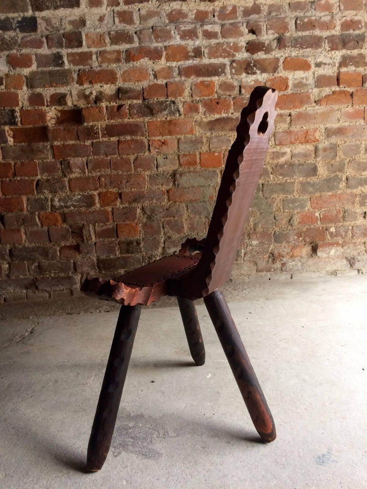 3 legged chair antique