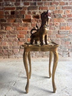 Seville Gilt Occasional Table with Matching Dragon Cabriole Legs