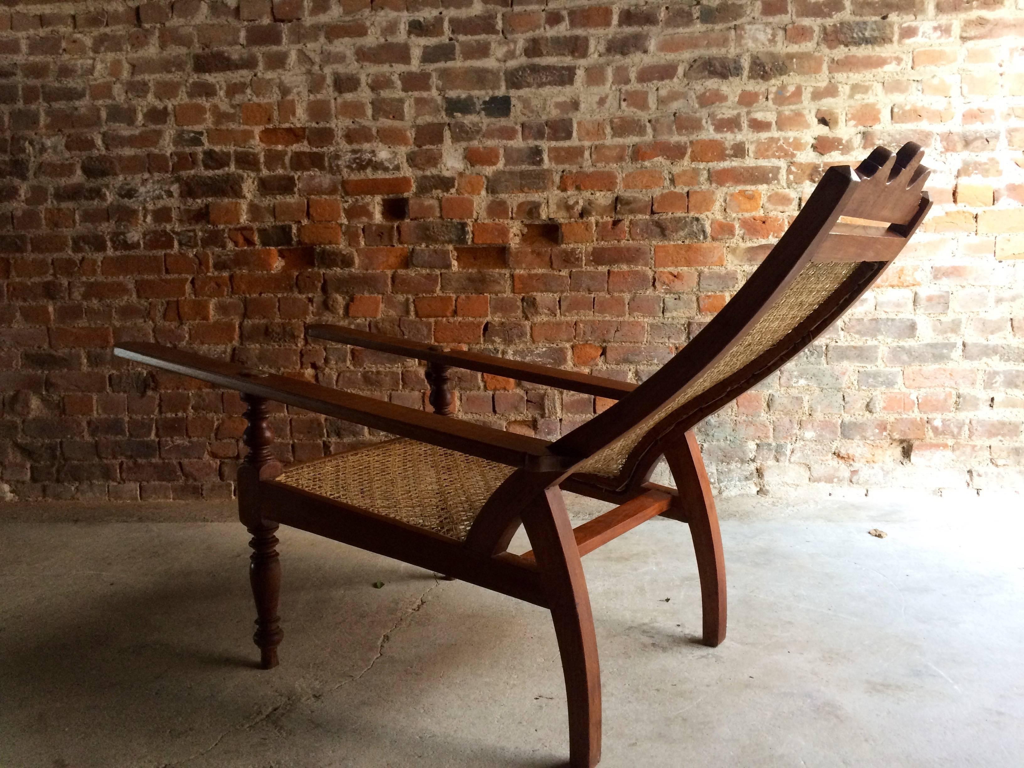 Indian Mahogany Plantation Chair Planters Armchair 3