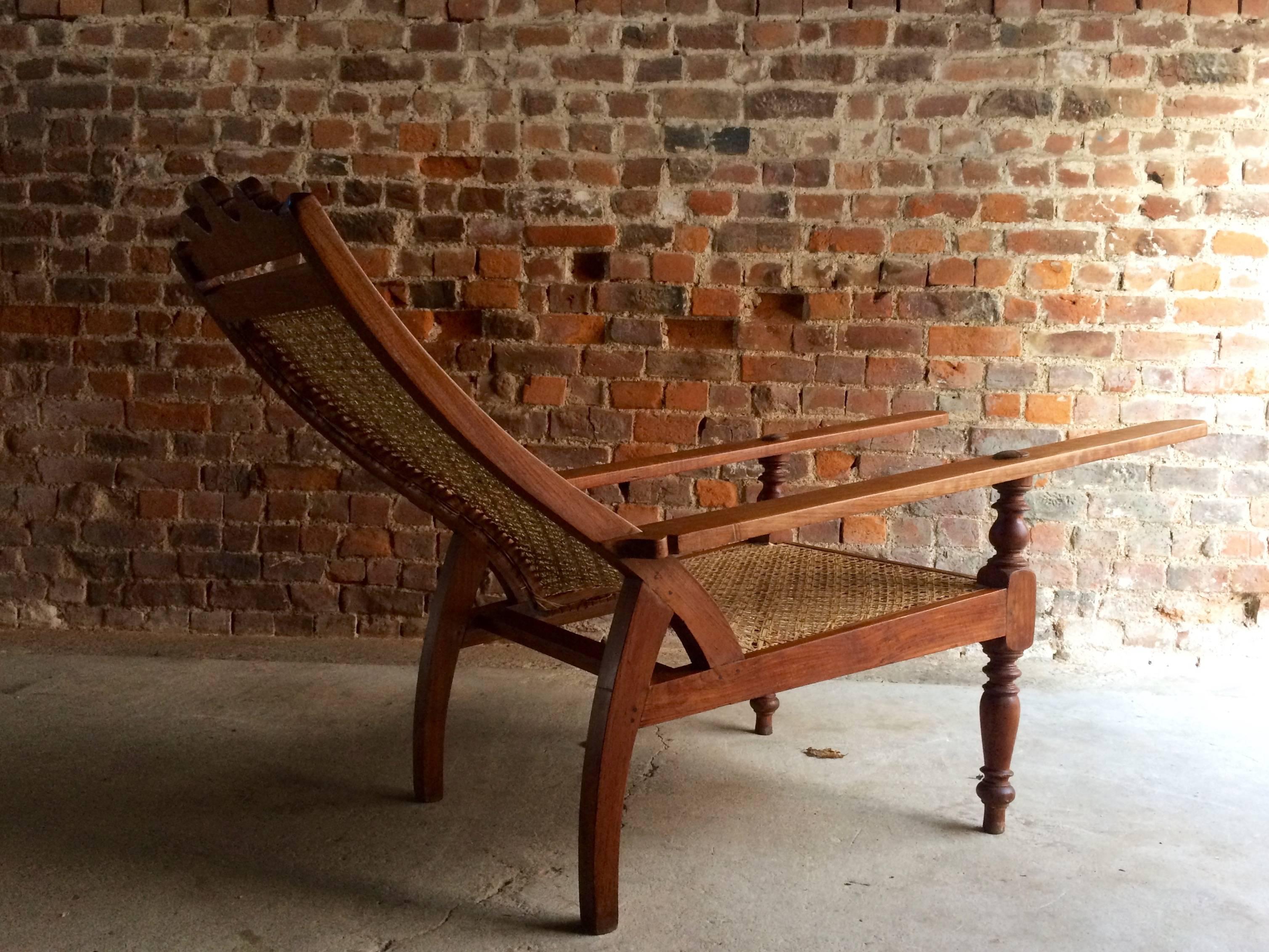Indian Mahogany Plantation Chair Planters Armchair 4