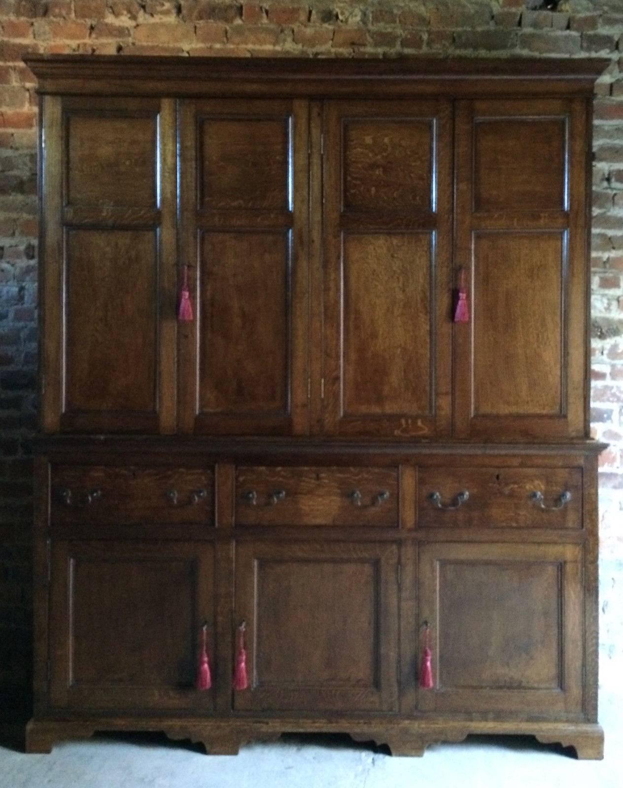 Housekeepers Cupboard Pantry Dresser Antique Oak Victorian 19th Century 3