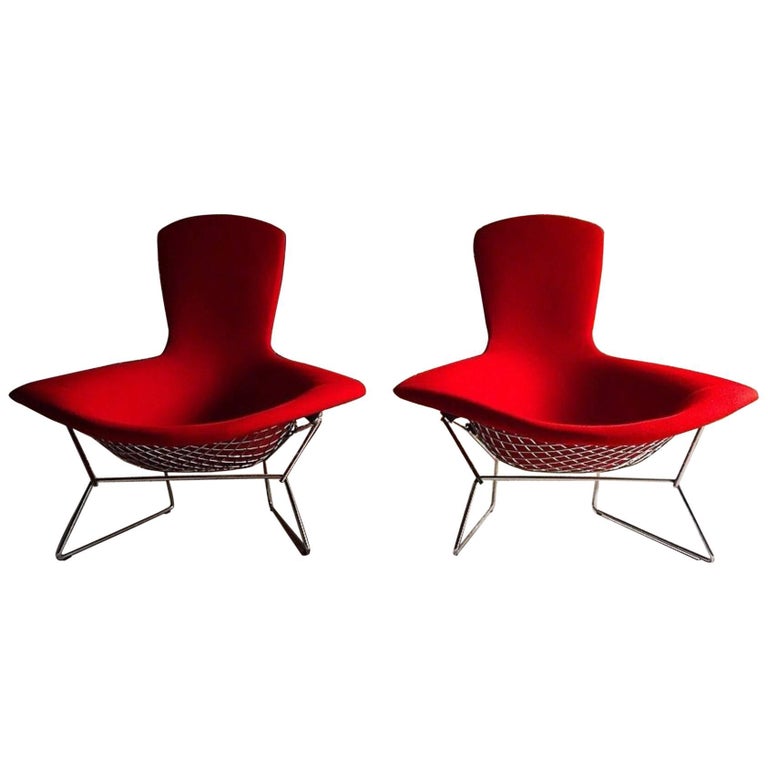 Set of Six Harry Bertoia Side Chairs for Knoll International at 1stdibs