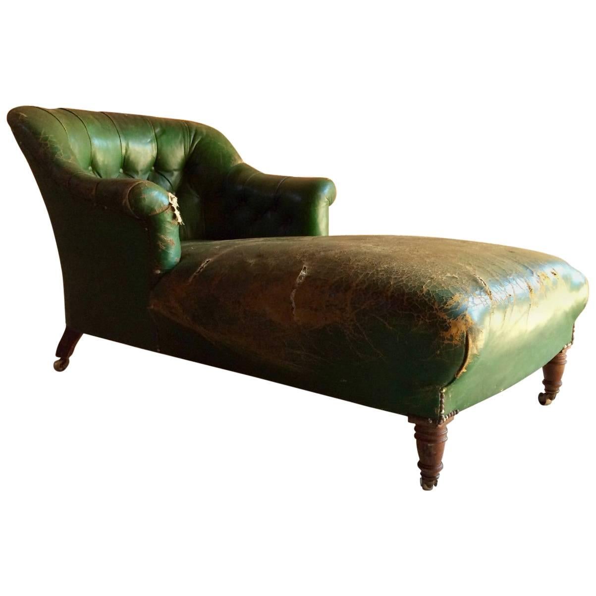 Antique Daybed Chaise Longue French 19th Century Napolean III, circa