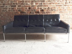 Arne Jacobsen Sofa Three-Seat Leather Model 3300, 1960s