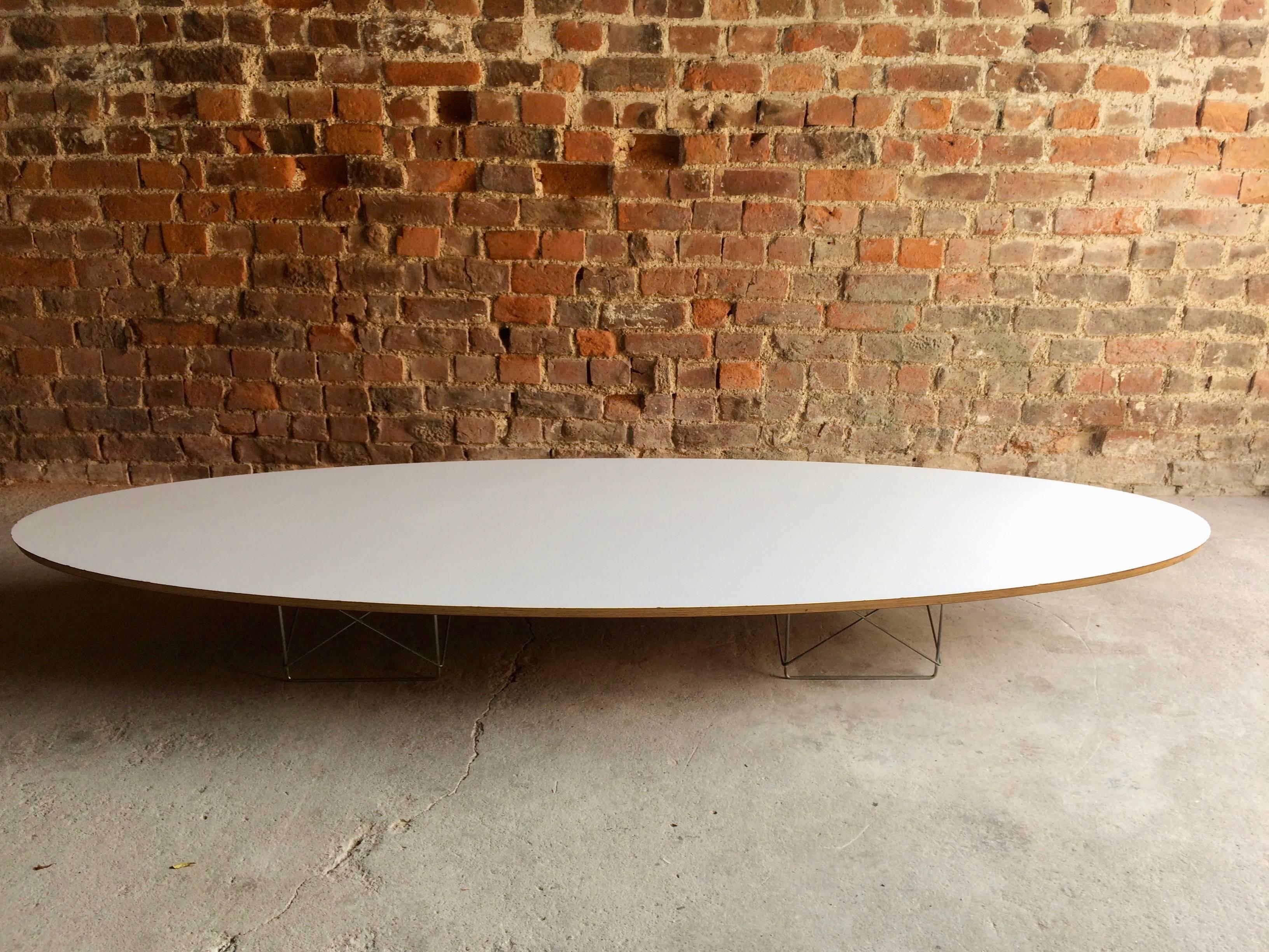 American Charles and Ray Eames Elliptical Coffee Table for Herman Miller Surfboard