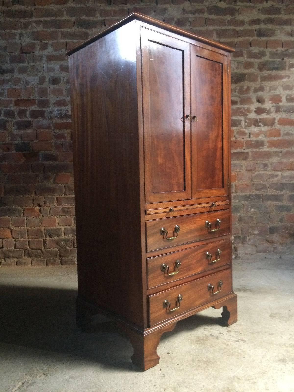 Antique Collectors Cabinet Chest Mahogany Victorian 19th Century, circa 1875 For Sale 1