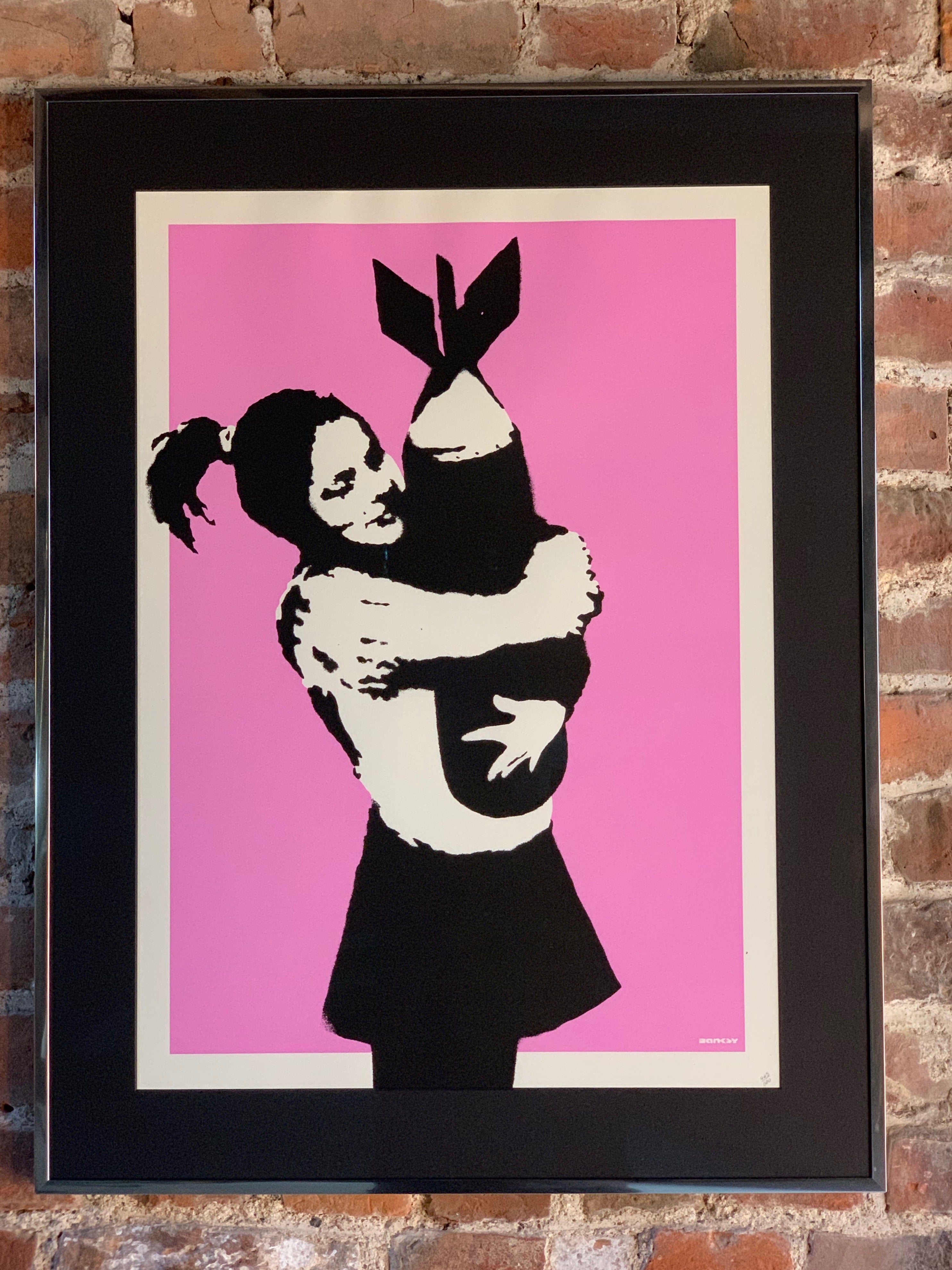 300pc Printed Signature Number to pencil AU Banksy Bomb Hugger Ed