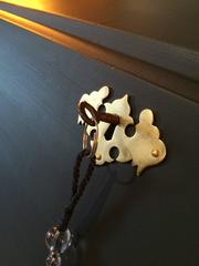 Antique Style Writing Bureau Shabby Chic Desk Writing Table Blue French Painted