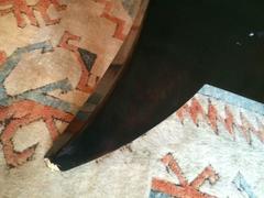 Large Coffee Table Glass Topped Tiled Modern