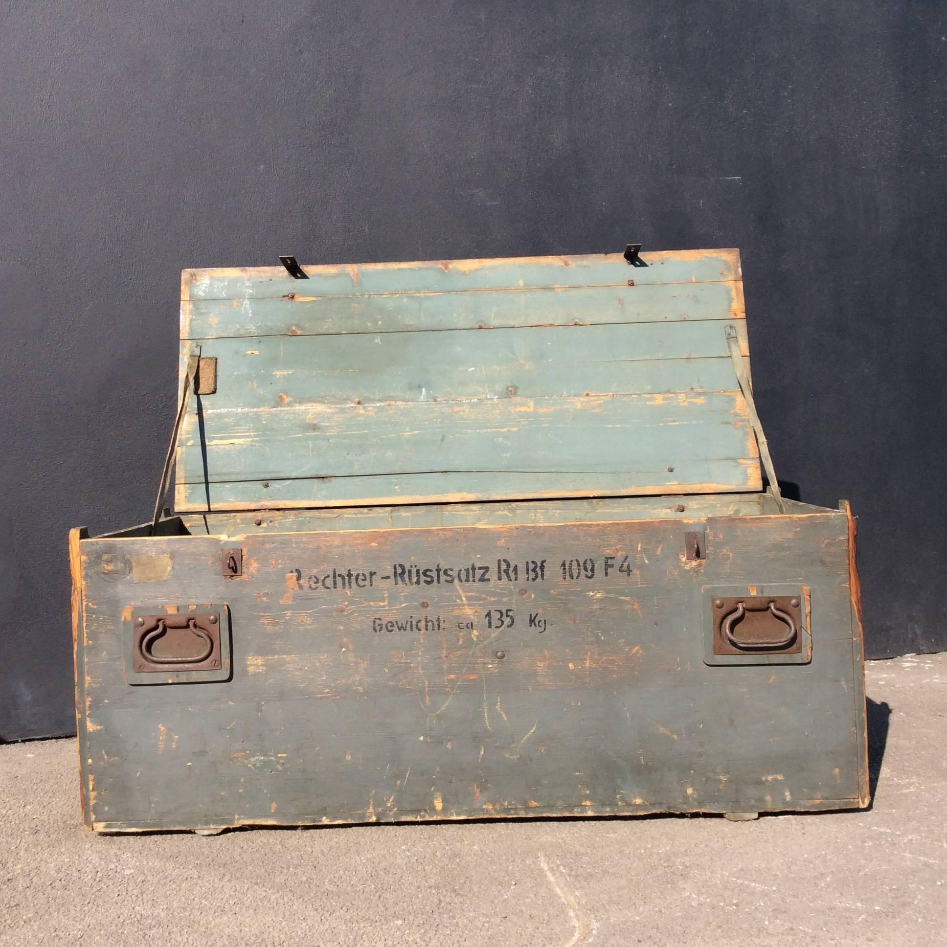 wooden rifle crate