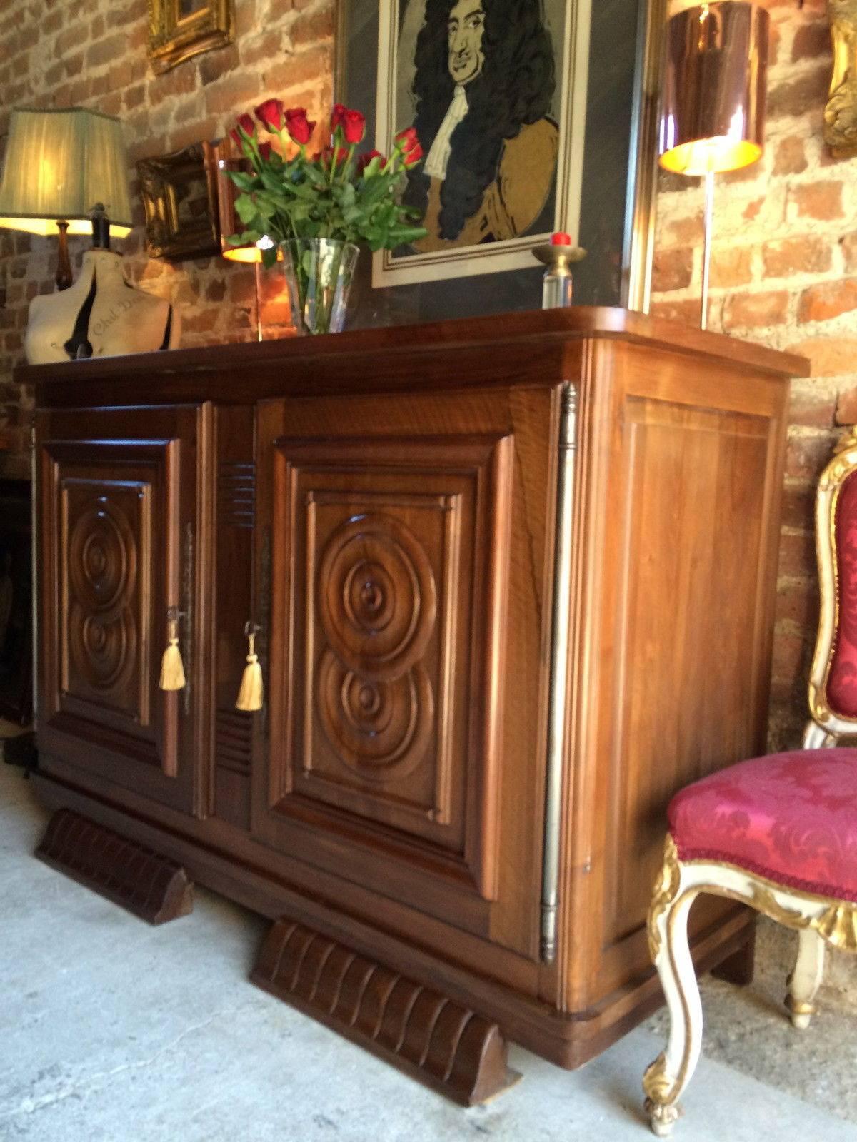 Antique Art Deco Style Sideboard Credenza Dresser, Early 20th Century In Excellent Condition In Longdon, Tewkesbury