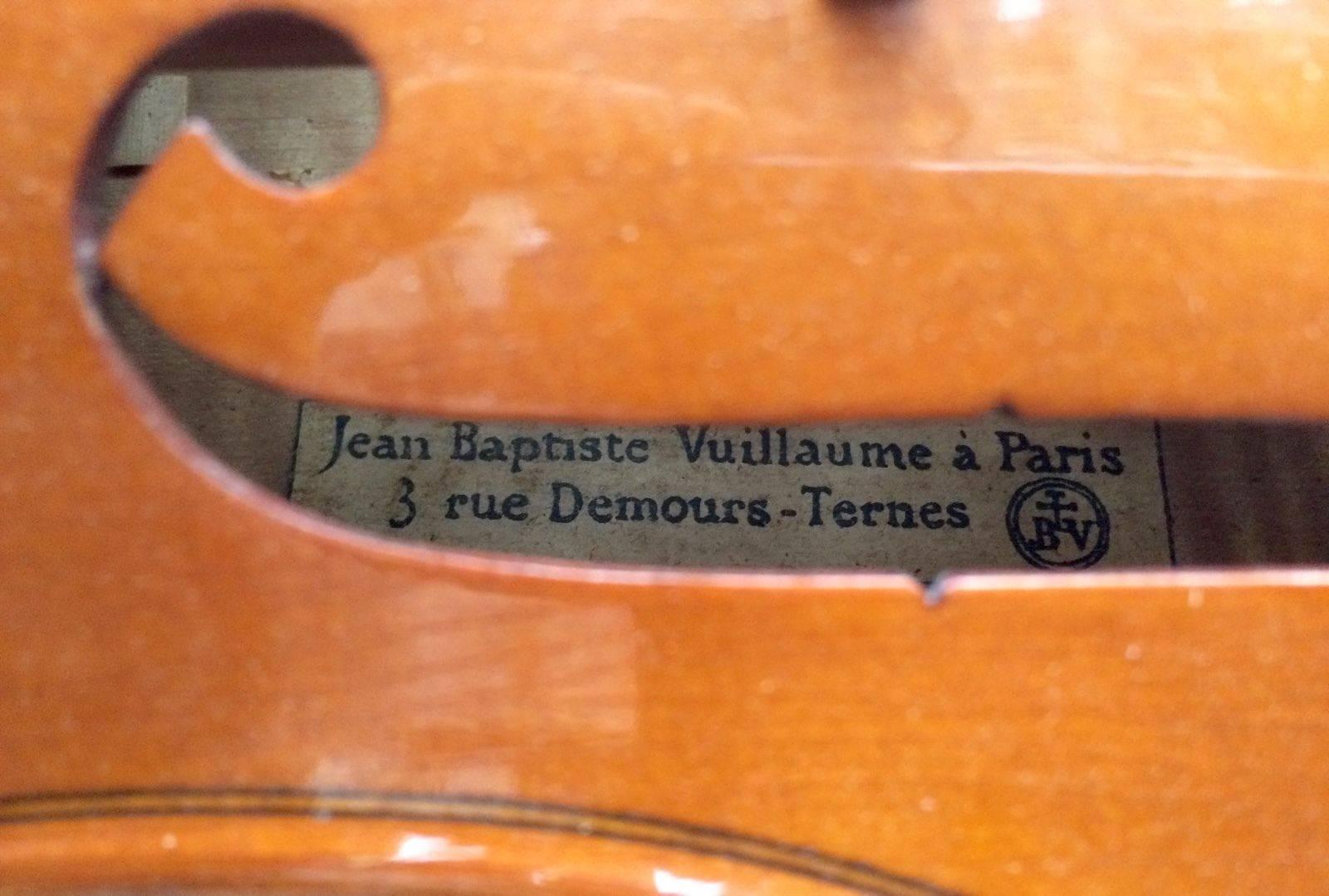 Antique French Violin Jean Baptiste Vuillaume, circa 1930 In Good Condition In Longdon, Tewkesbury