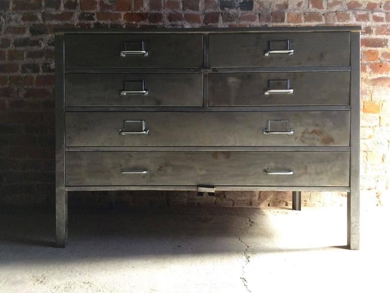 Industrial Steel Chest Of Drawers Dresser Planters Chest Mid