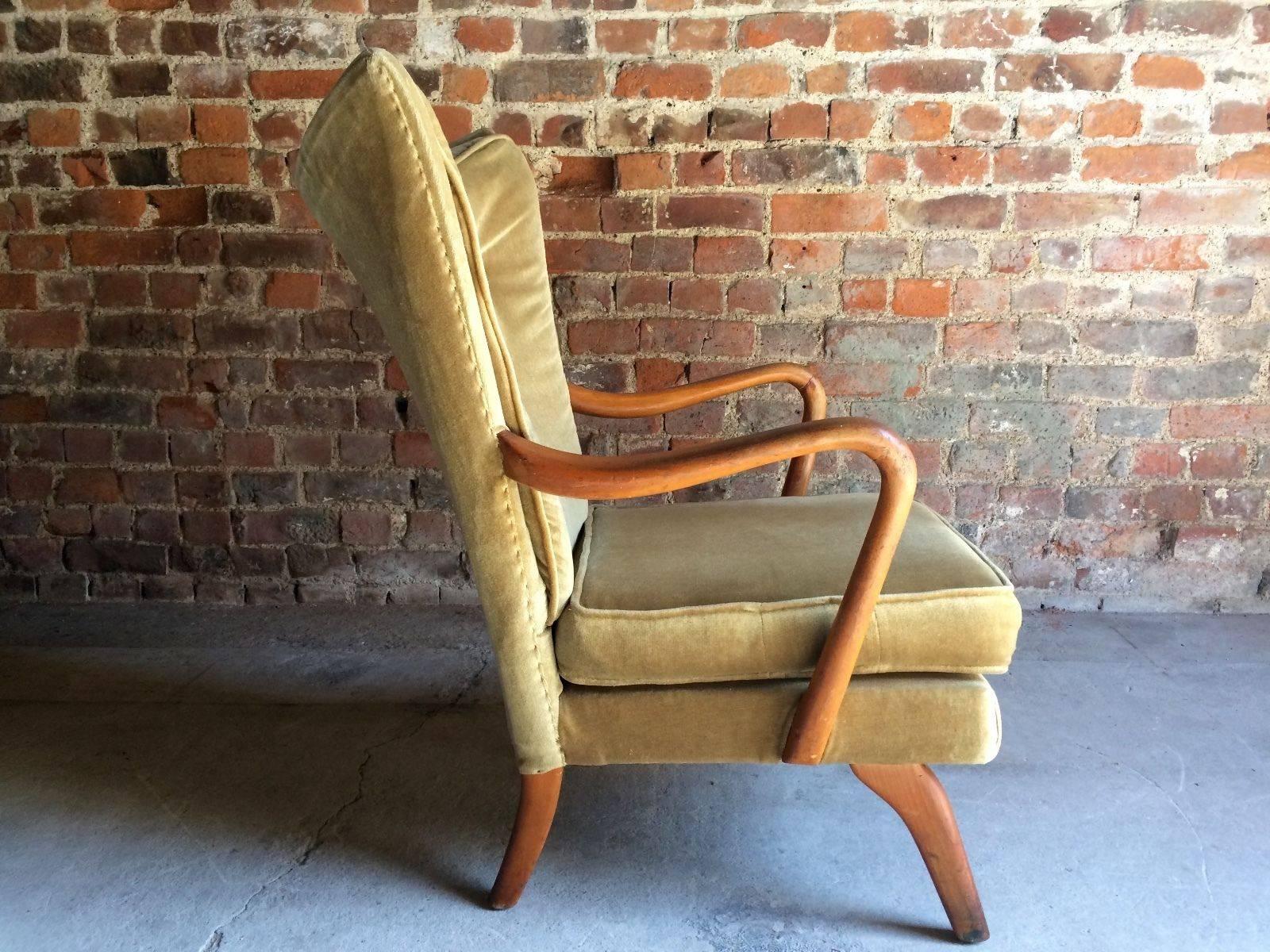 Howard Keith Bambino Chair Armchair Mid-Century Original, 1960s Gold 1