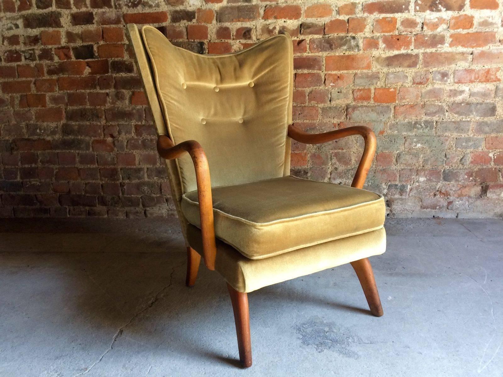 Howard Keith Bambino Chair Armchair Mid-Century Original, 1960s Gold 2