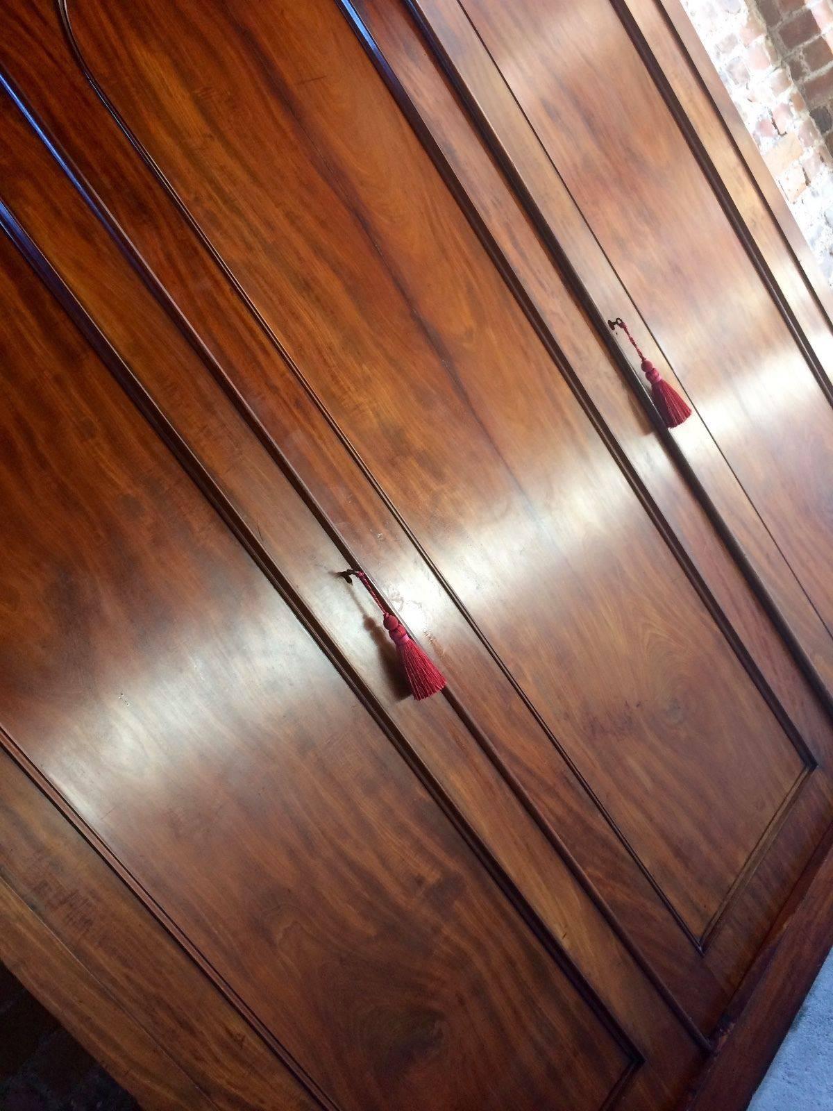 large mahogany wardrobe