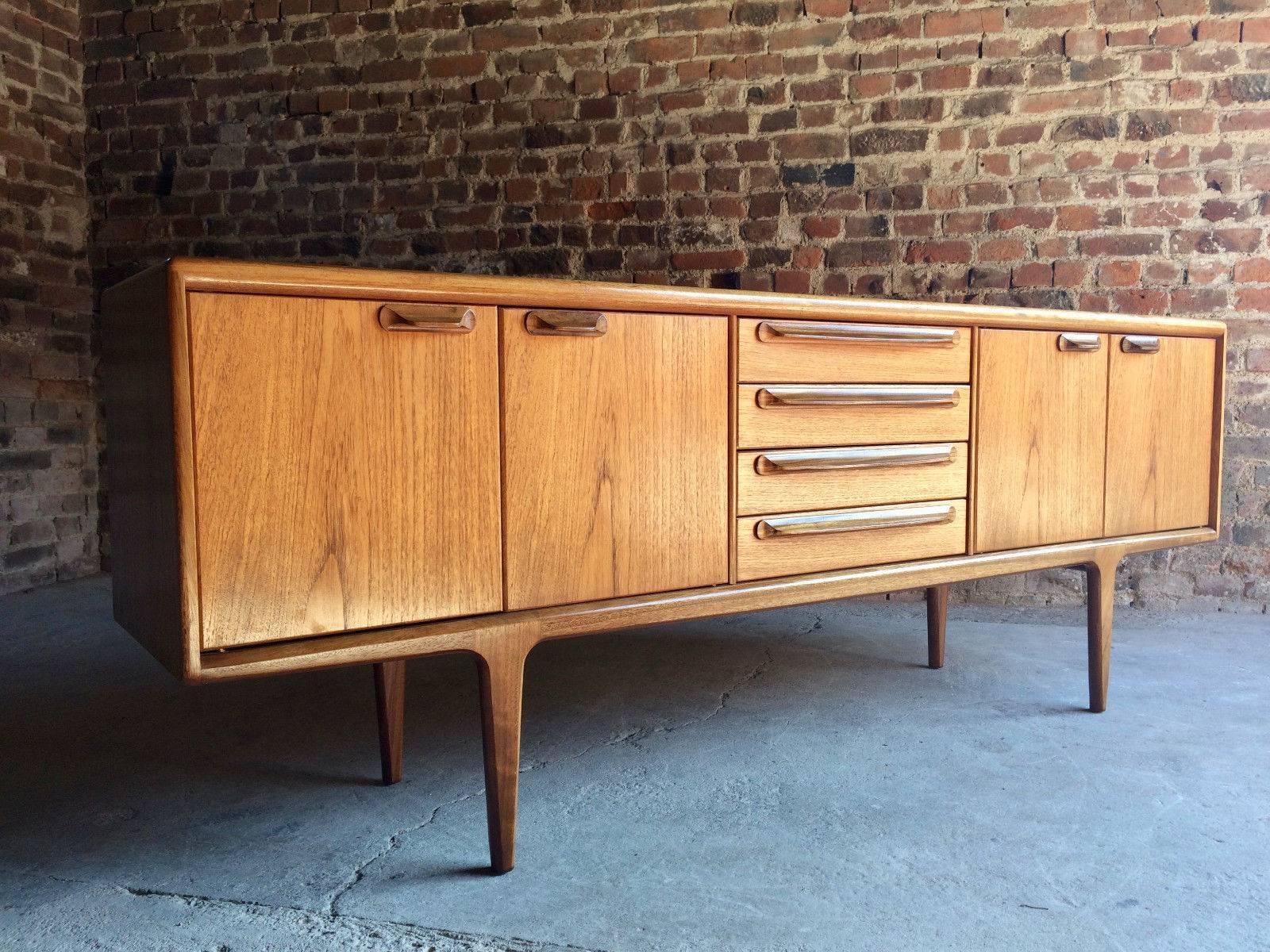 Mid-Century John Herbert for Younger Blonde Teak Sideboard Credenza, 1970s 1