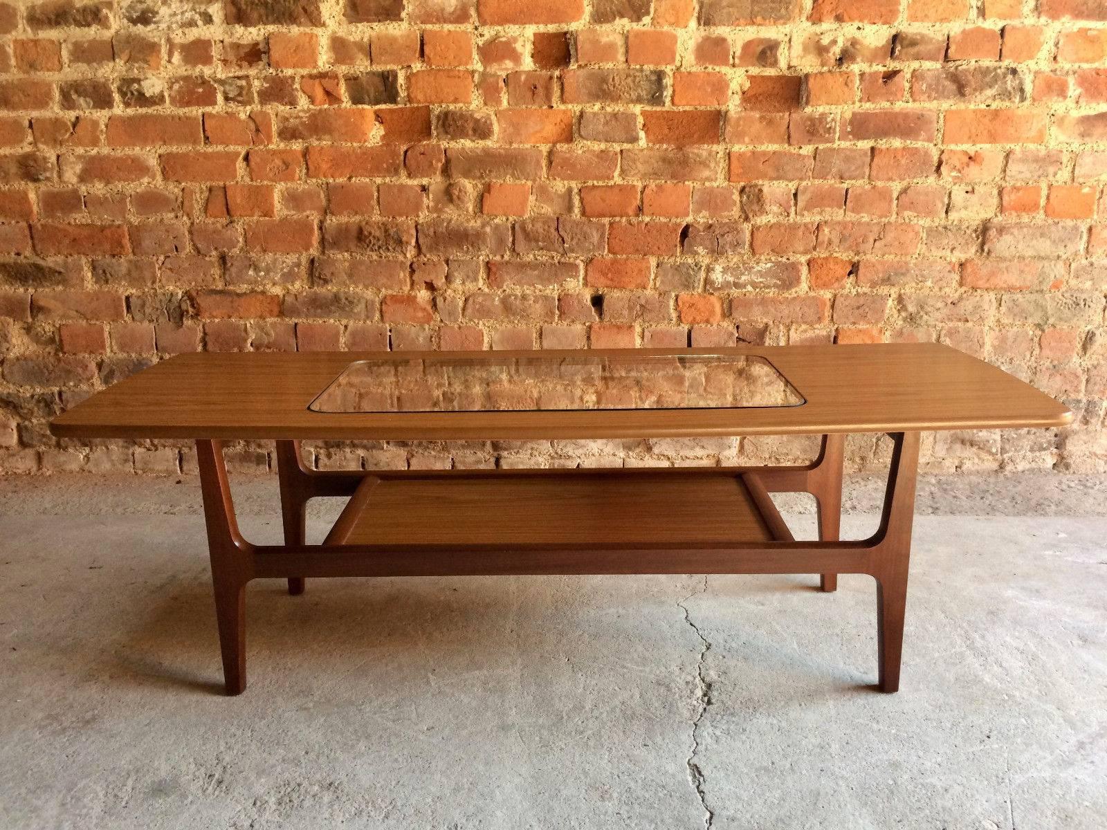 Mid-Century Modern Mid-Century Schreiber Teak Coffee Table Vintage Danish Design, 1970s