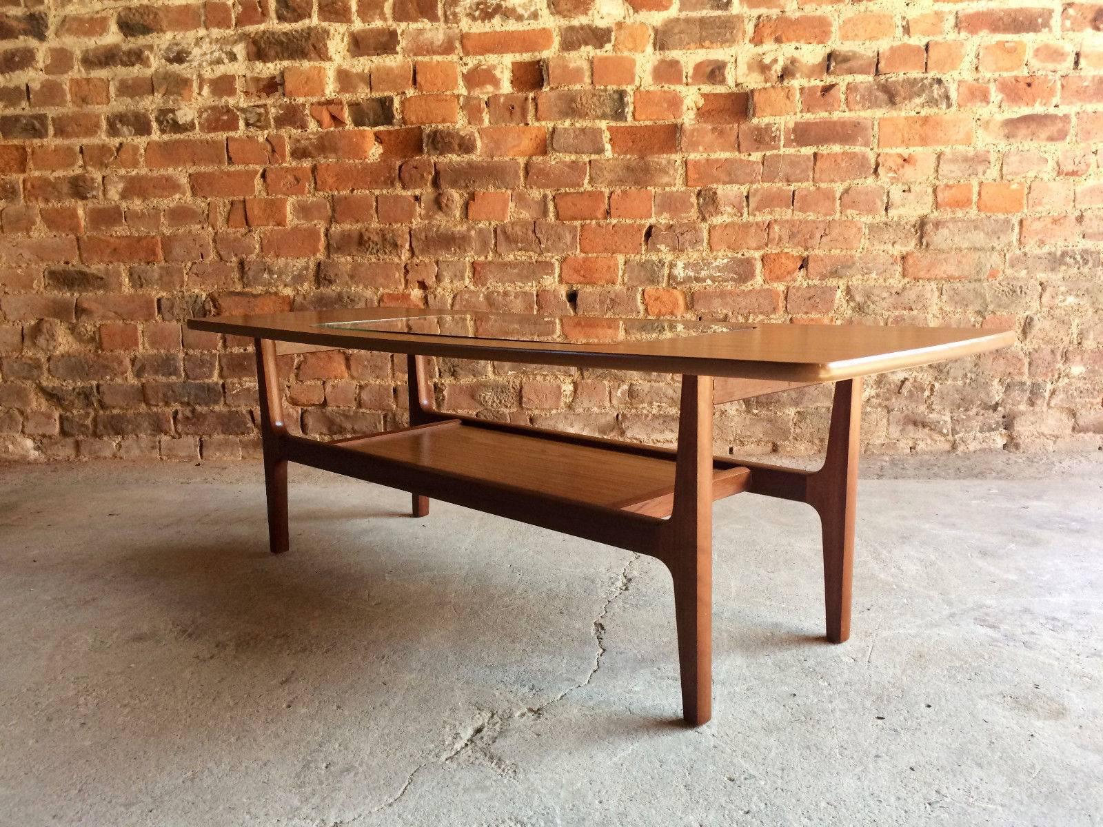 20th Century Mid-Century Schreiber Teak Coffee Table Vintage Danish Design, 1970s