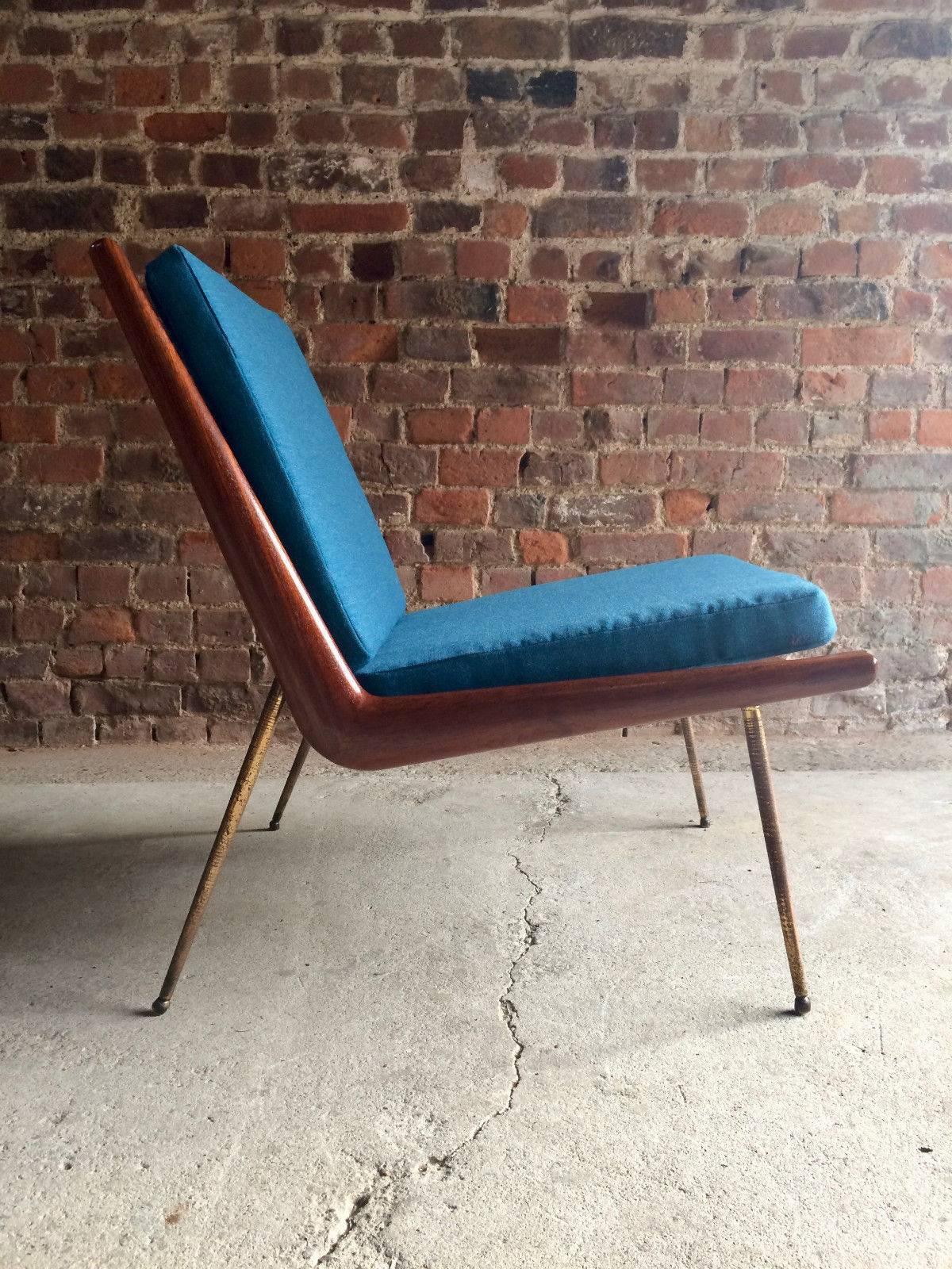 20th Century Peter Hvidt & Orla Mølgaard Nielsen Boomerang Chair France & Son, 1950s