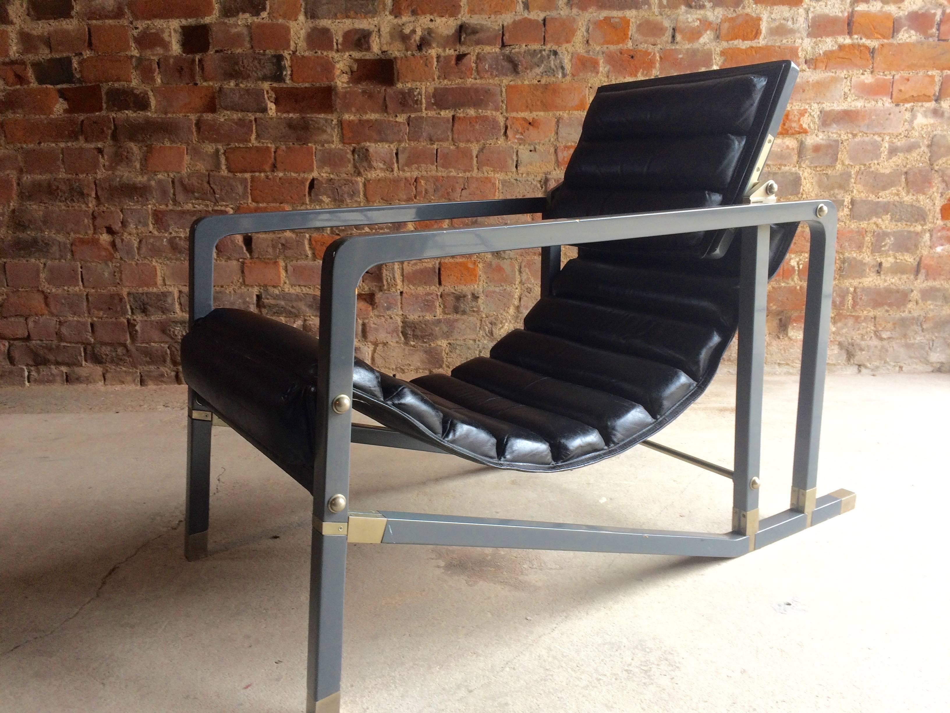 American Classical Iconic Transat Chair by Eileen Gray, Manufactured by Aram, Late 20th Century