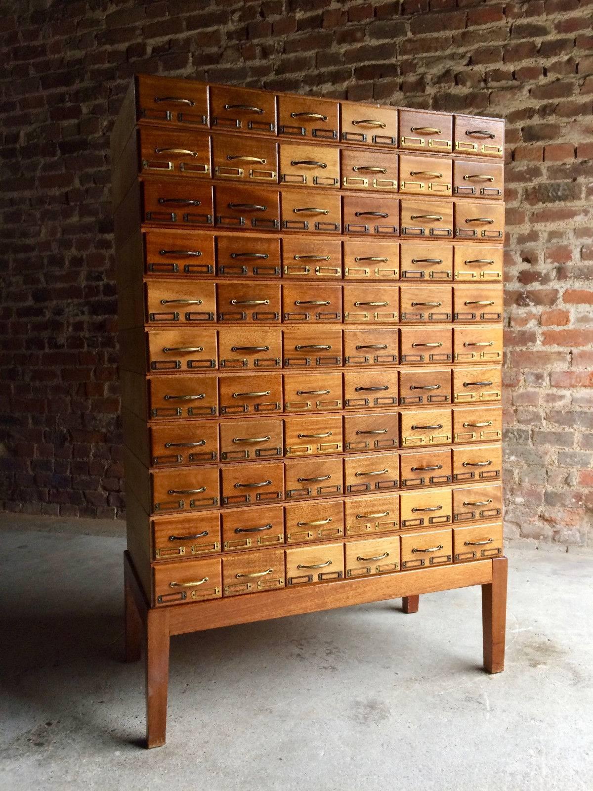 20th Century Midcentury Chest of Drawers Haberdashery Industrial Loft Style Oak