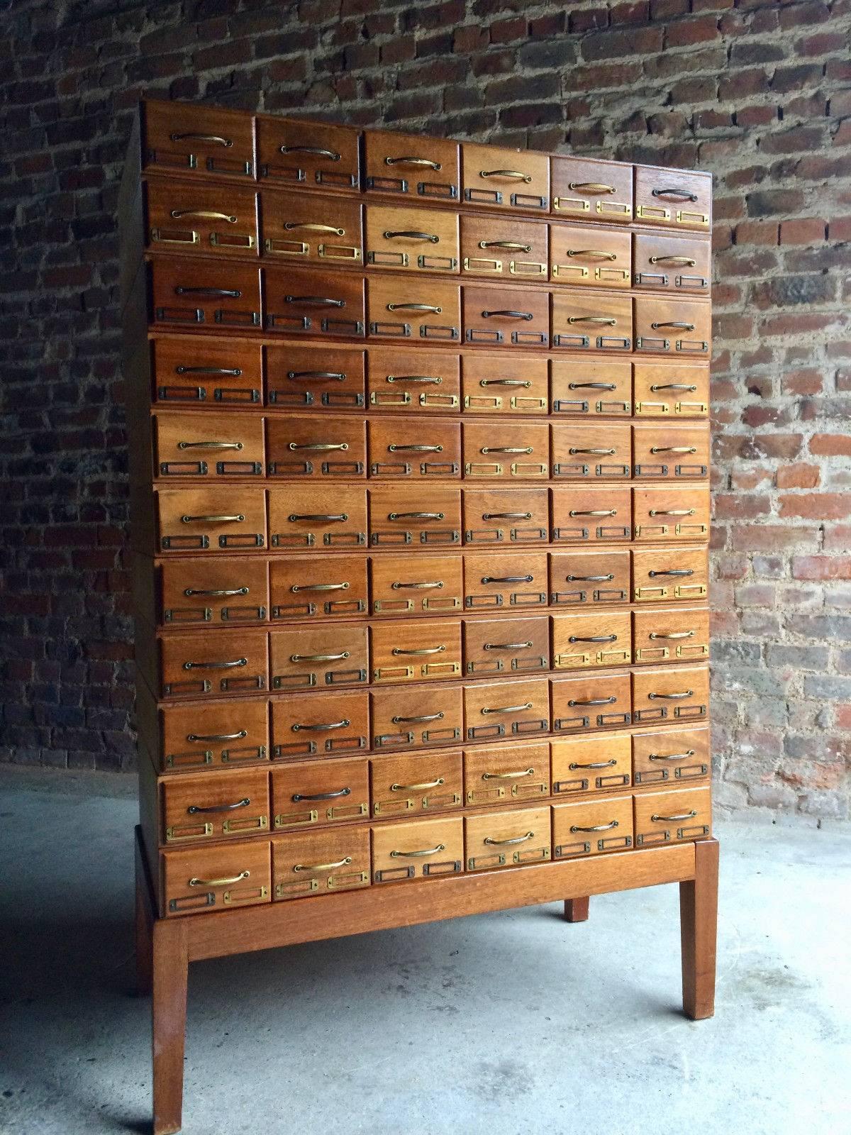 Midcentury Chest of Drawers Haberdashery Industrial Loft Style Oak 2