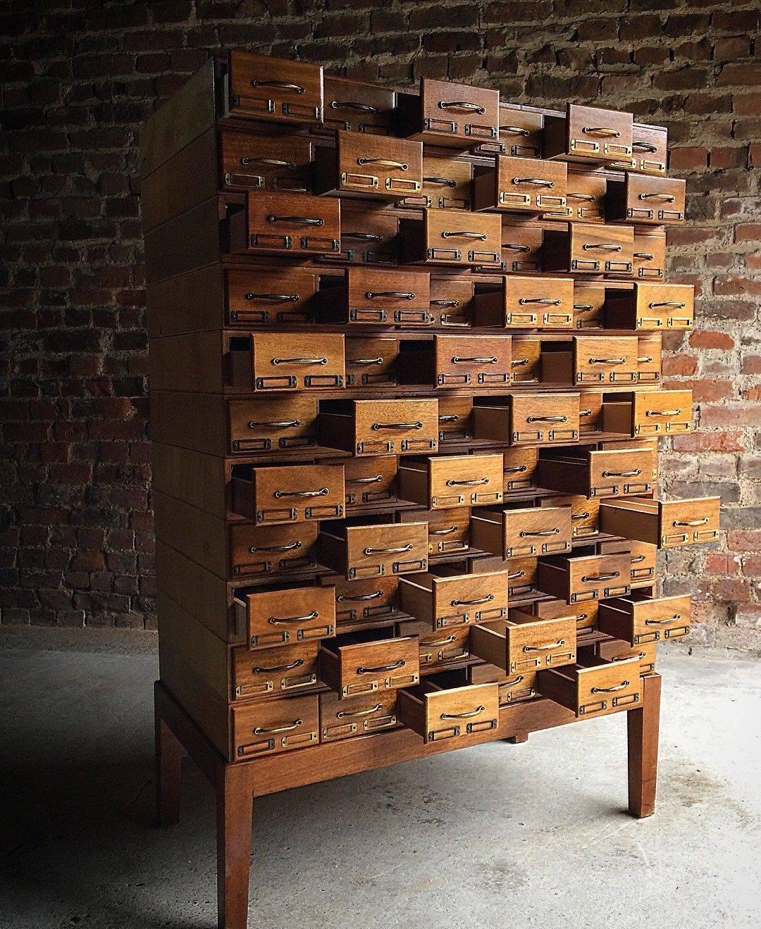 Midcentury Chest of Drawers Haberdashery Industrial Loft Style Oak 6