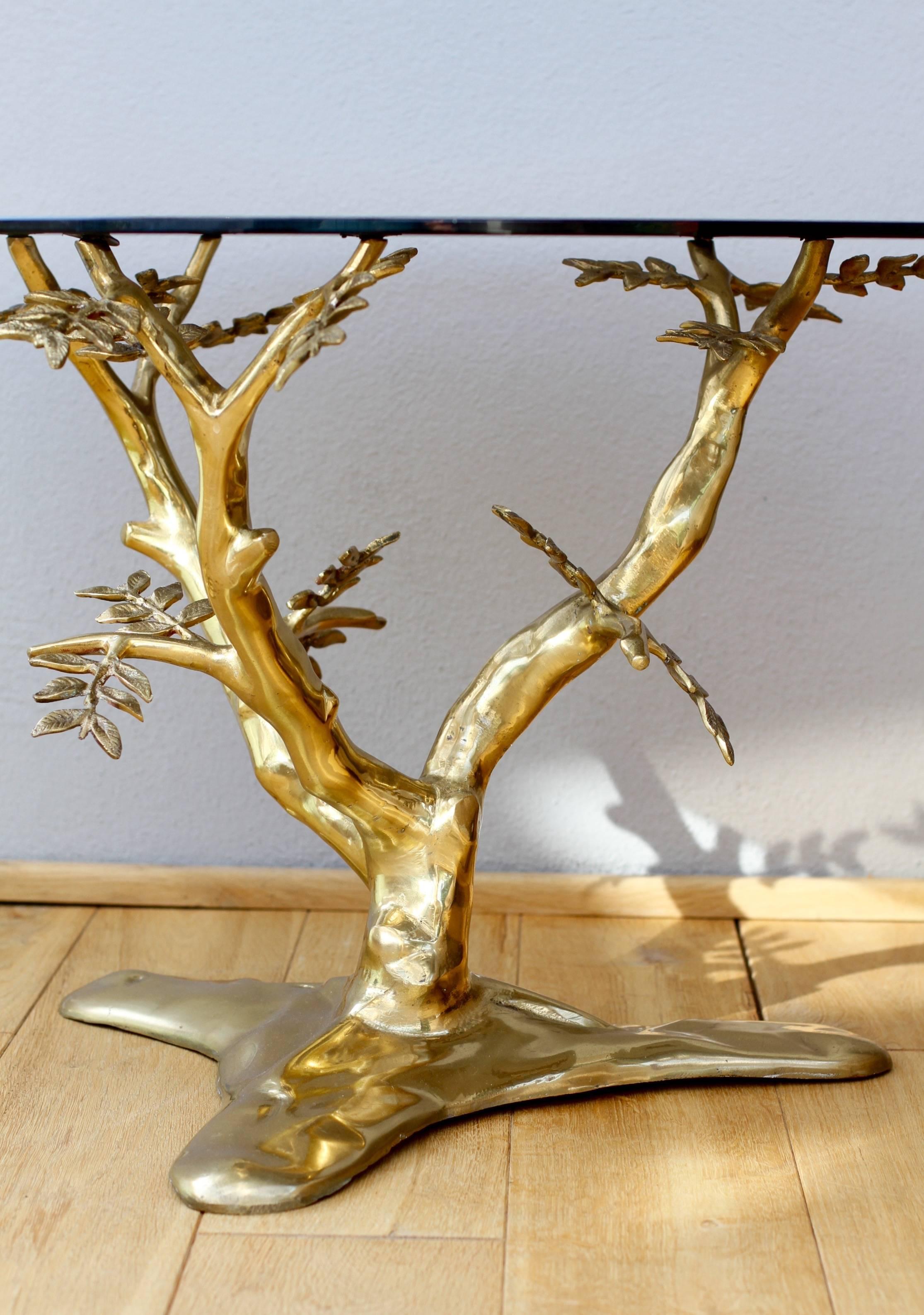 Organic Cast Brass 'Bonsai Tree' Coffee Table in the Style of Willy Daro 1