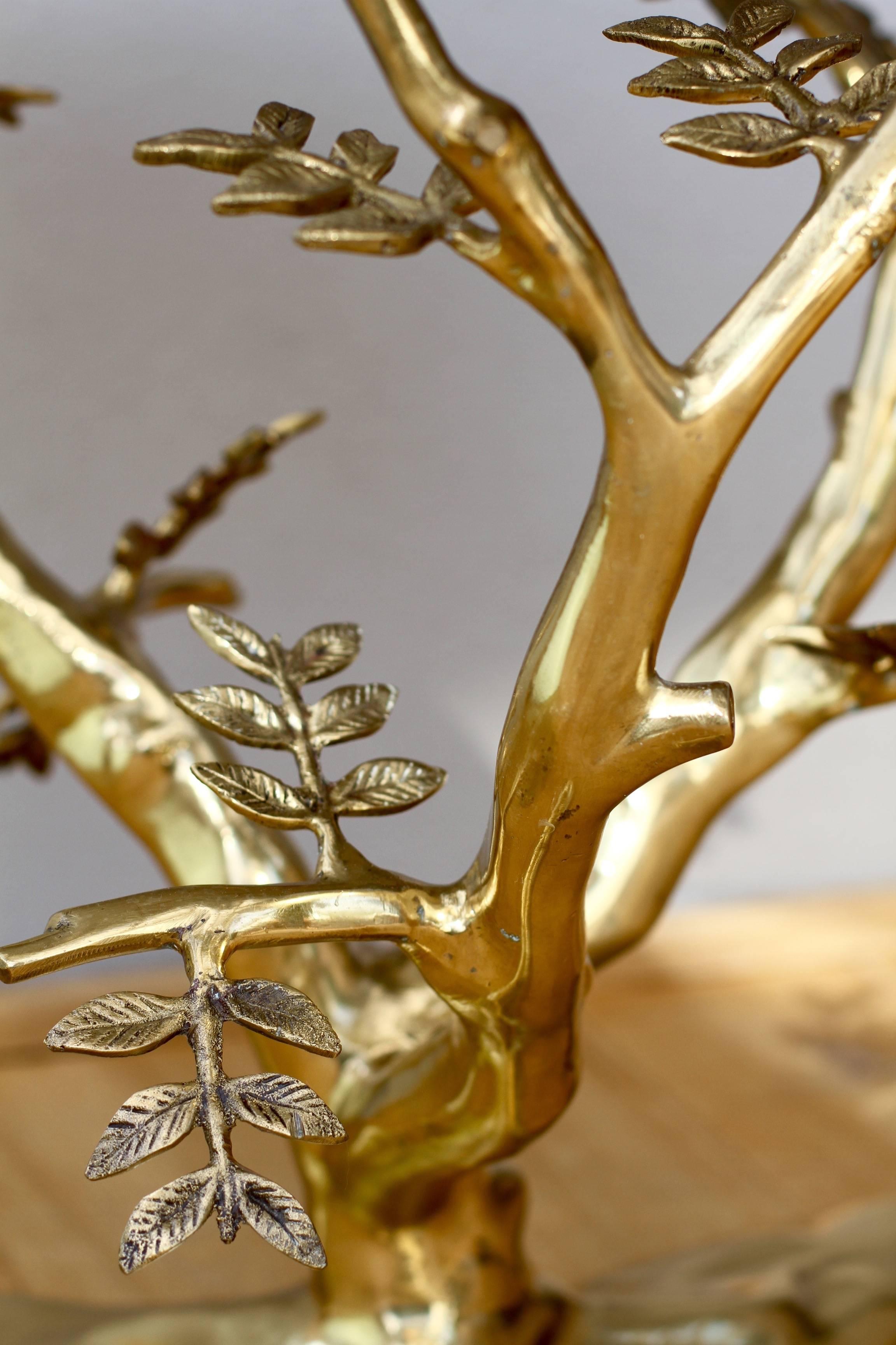 Organic Cast Brass 'Bonsai Tree' Coffee Table in the Style of Willy Daro 3