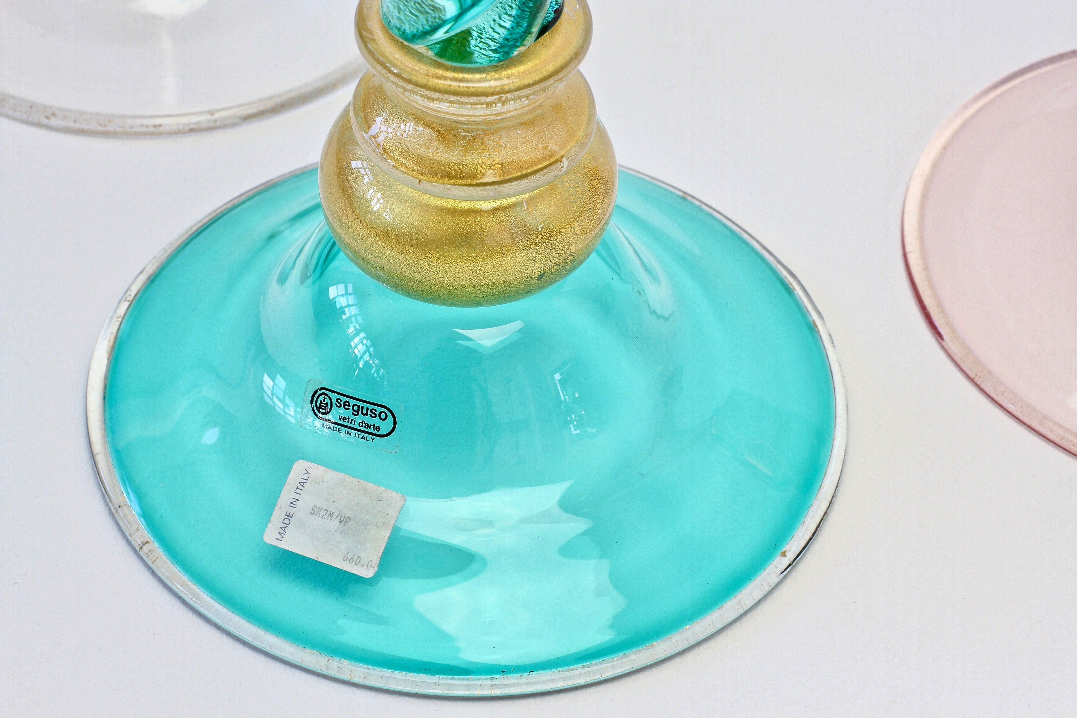 SOSPIRI VENEZIA Horloge en verre de Murano arbre de vie 10 x 30 cm technique vitrofusion fabriqu/ée /à la main par des artisans v/énitiens d/écoration murrine de Murano et feuille or