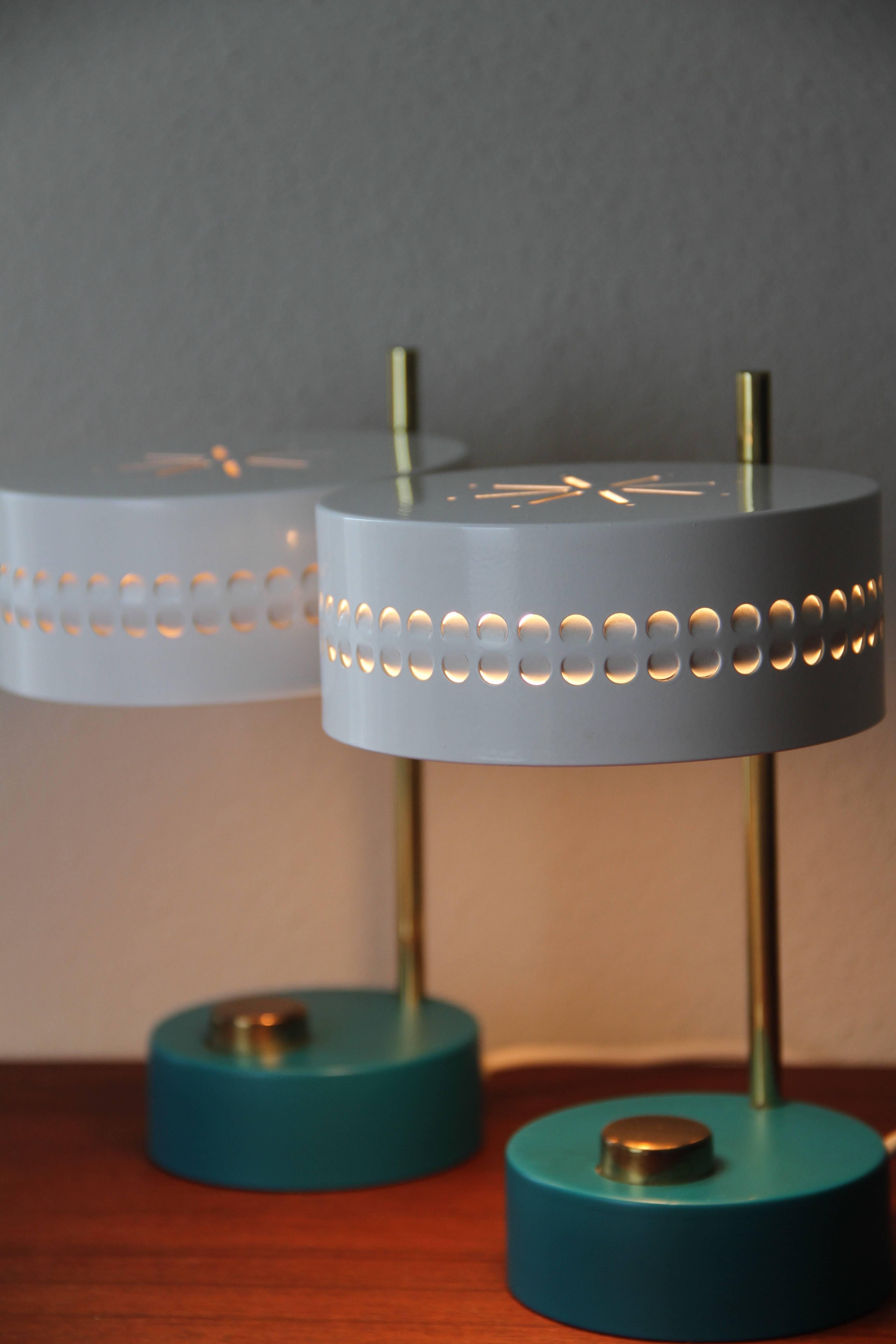 teal bedside lamp