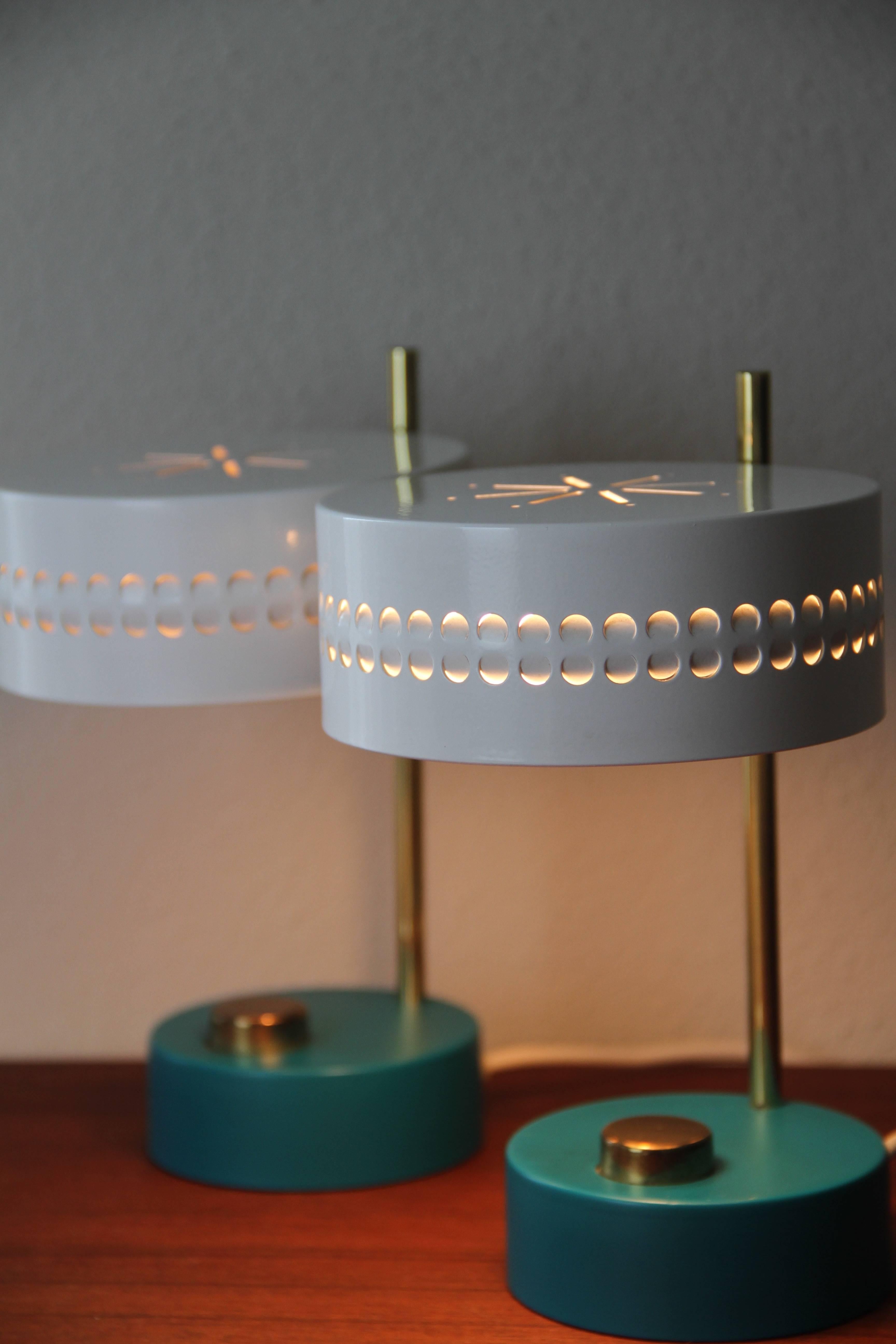 teal bedside table lamps