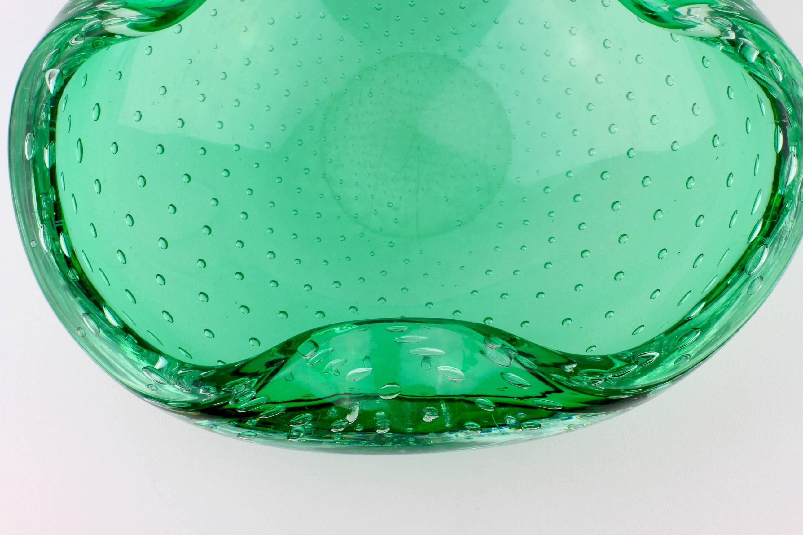 green murano glass bowl