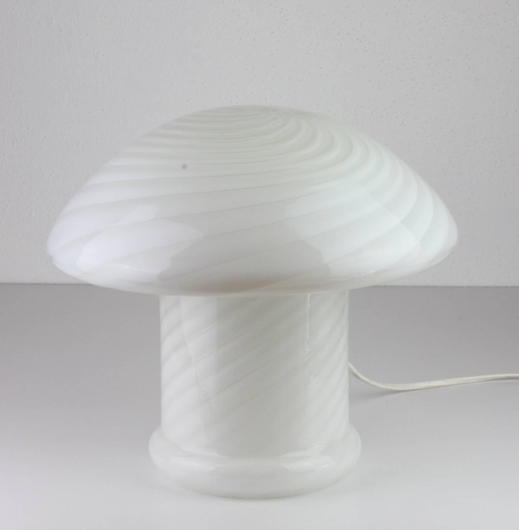 murano mushroom lamp history