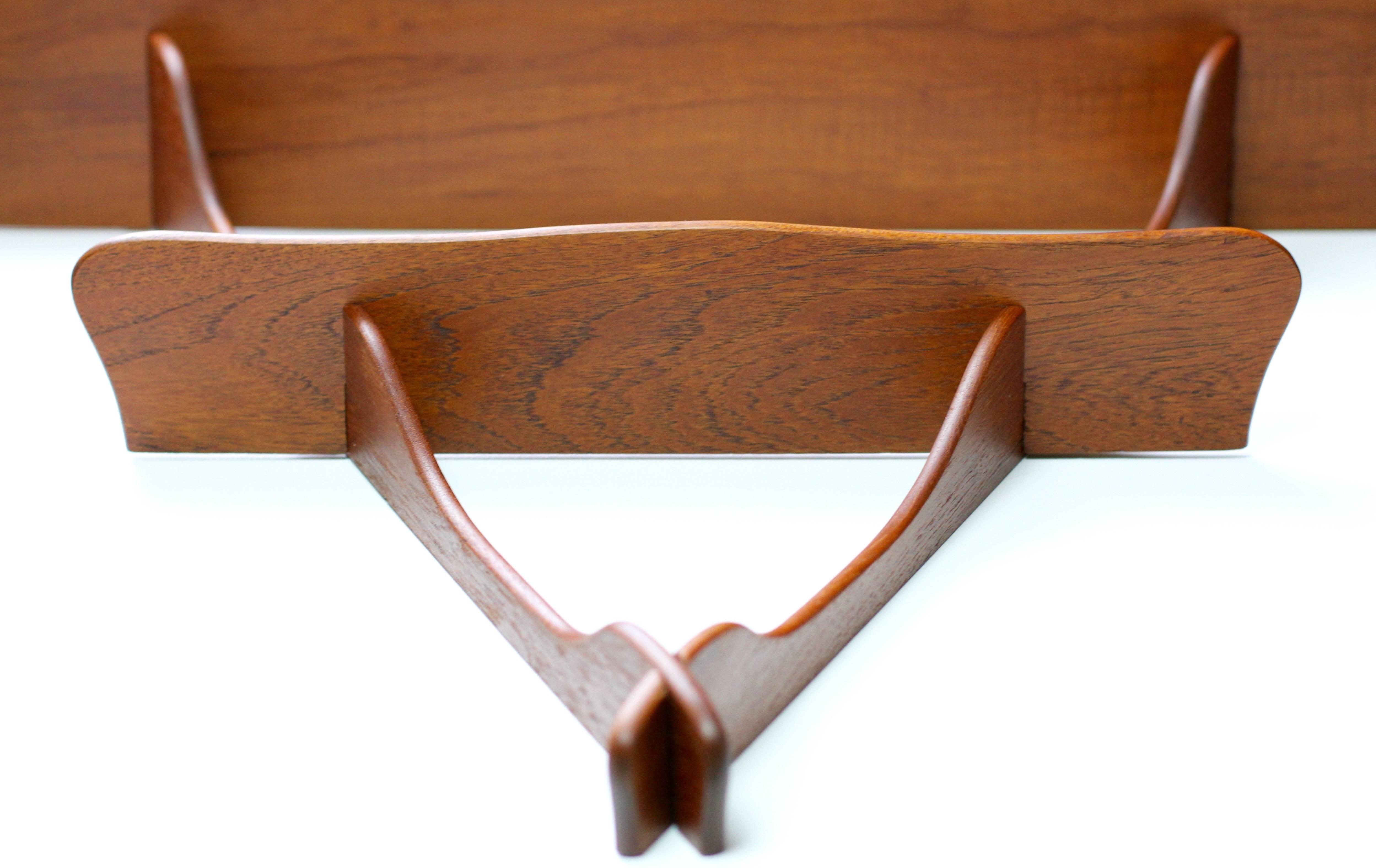 Oiled 1950s Organic and Sculptural Danish 'Amager' Shelves in Walnut after Peder Moos
