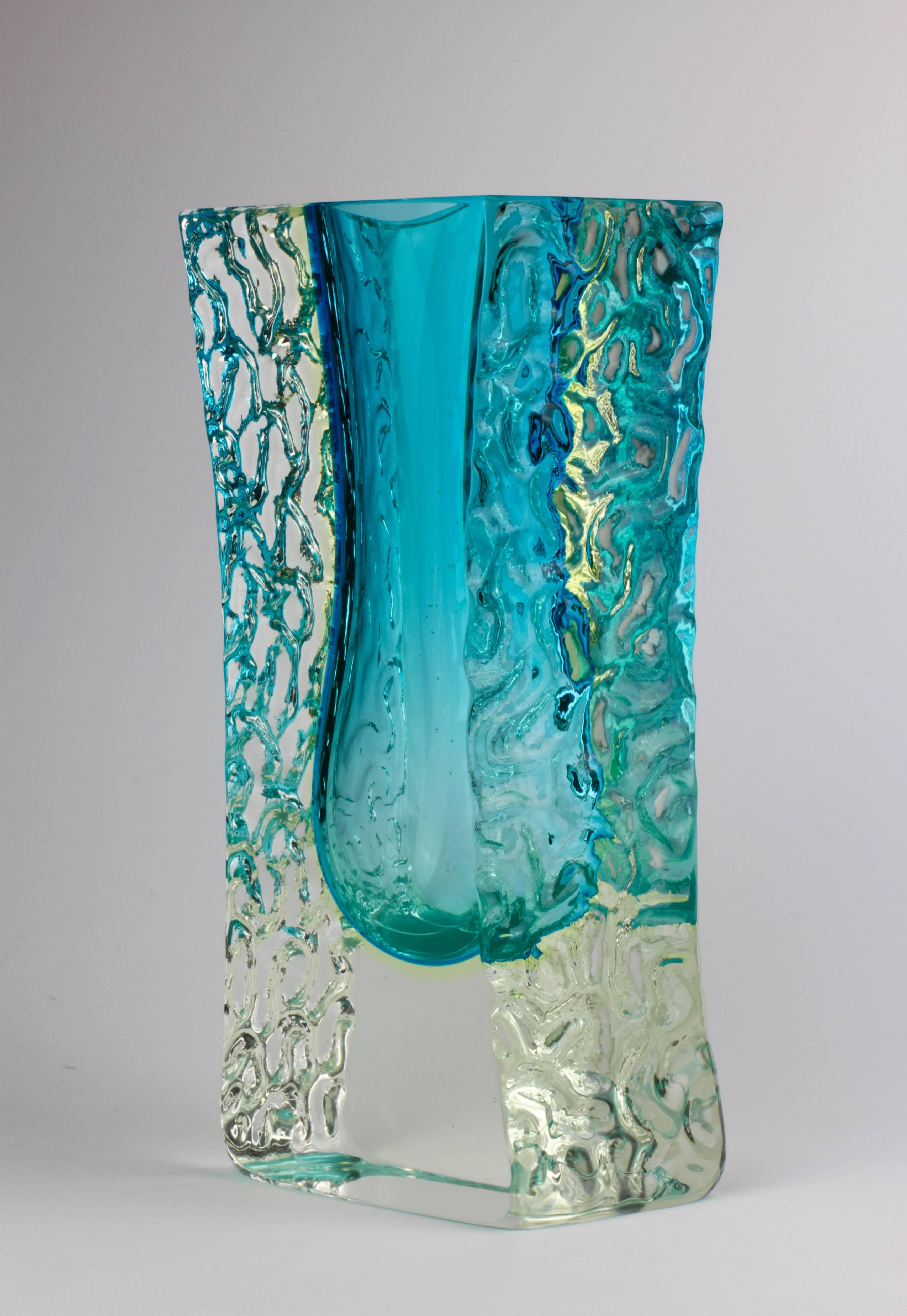 sommerso glass vase