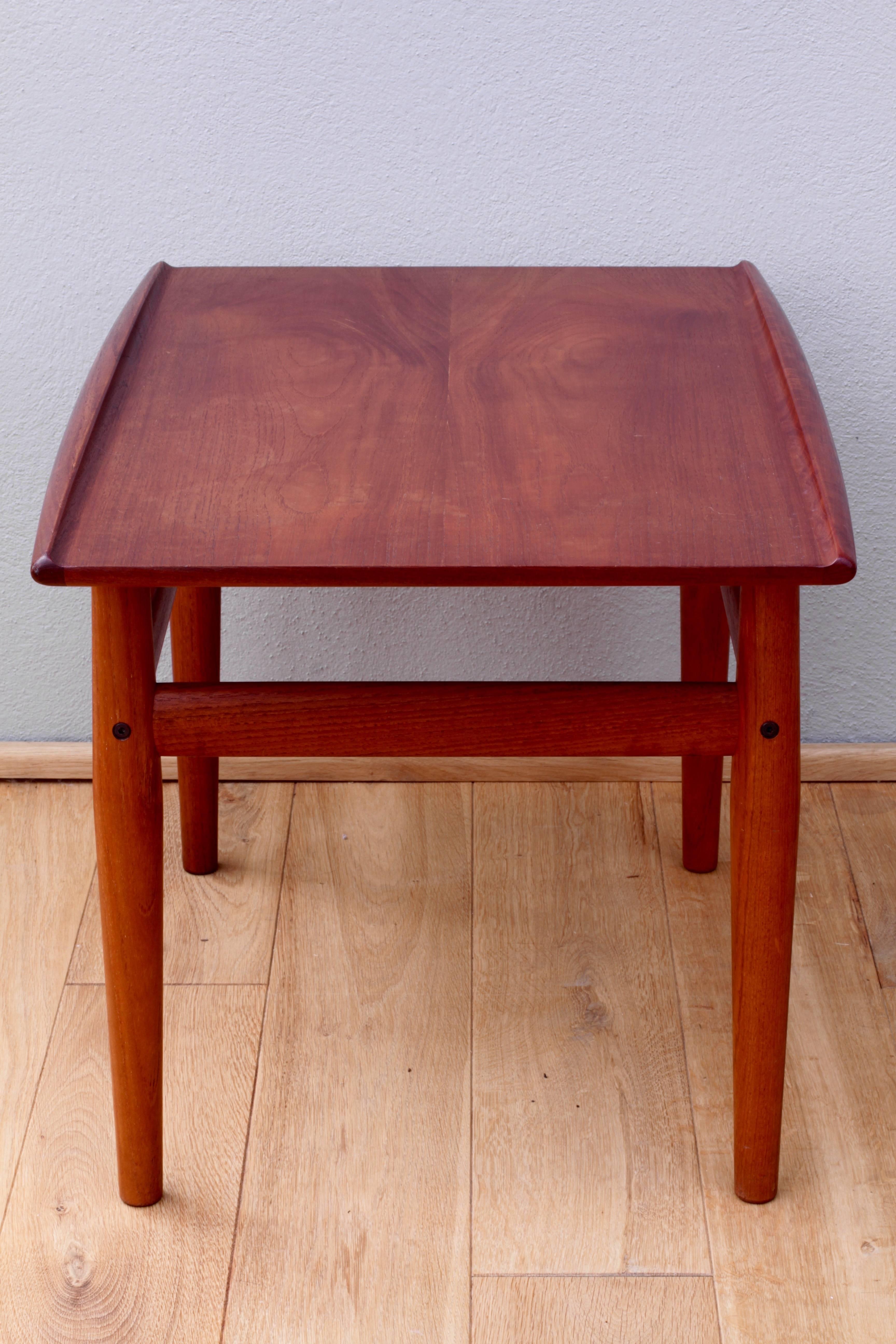 20th Century Mid-Century Danish Solid Teak Side or End Table by Grete Jalk for Glostrup 1960s